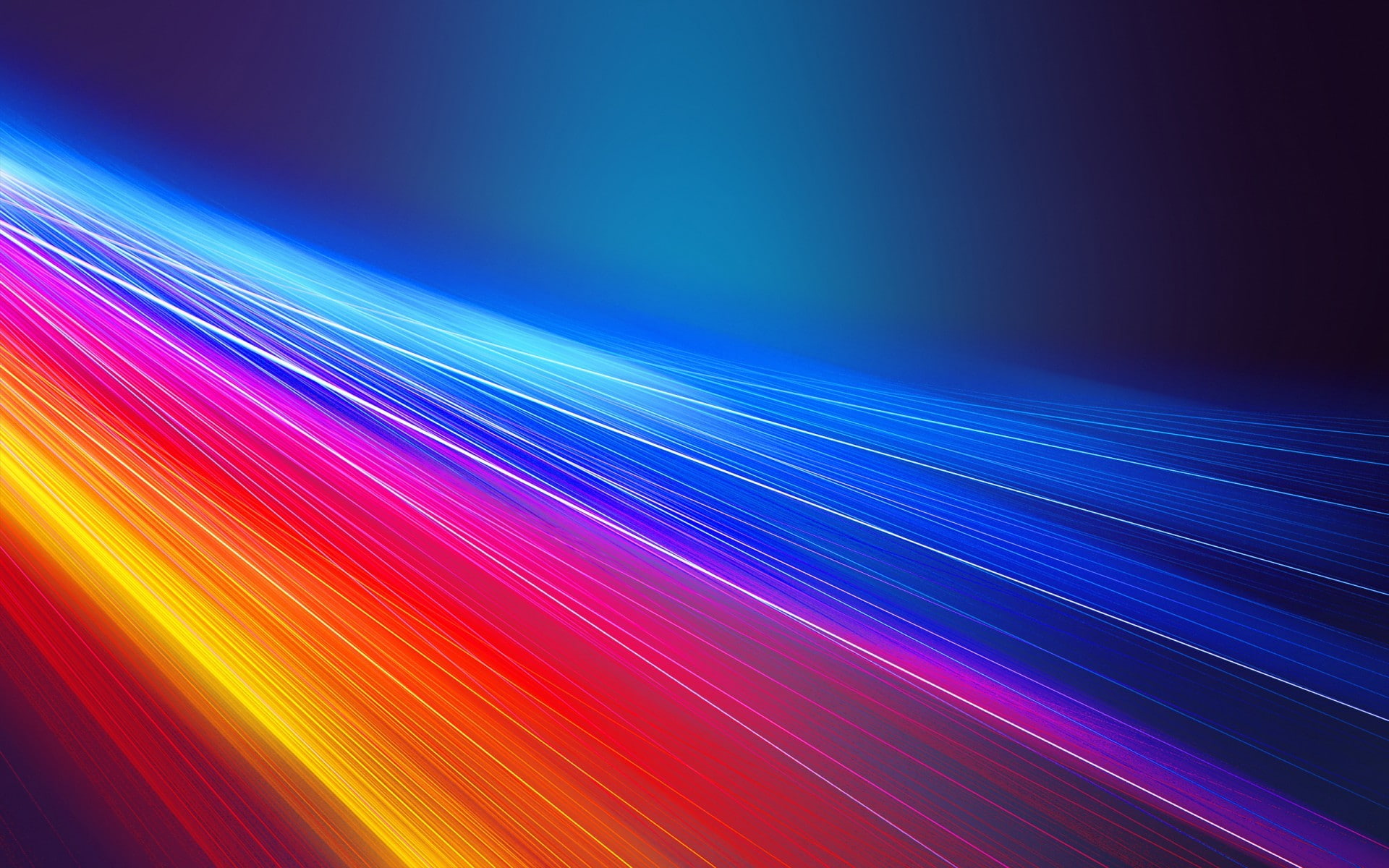 colorful, 1080P, digital art, lines, abstract, HD Wallpaper