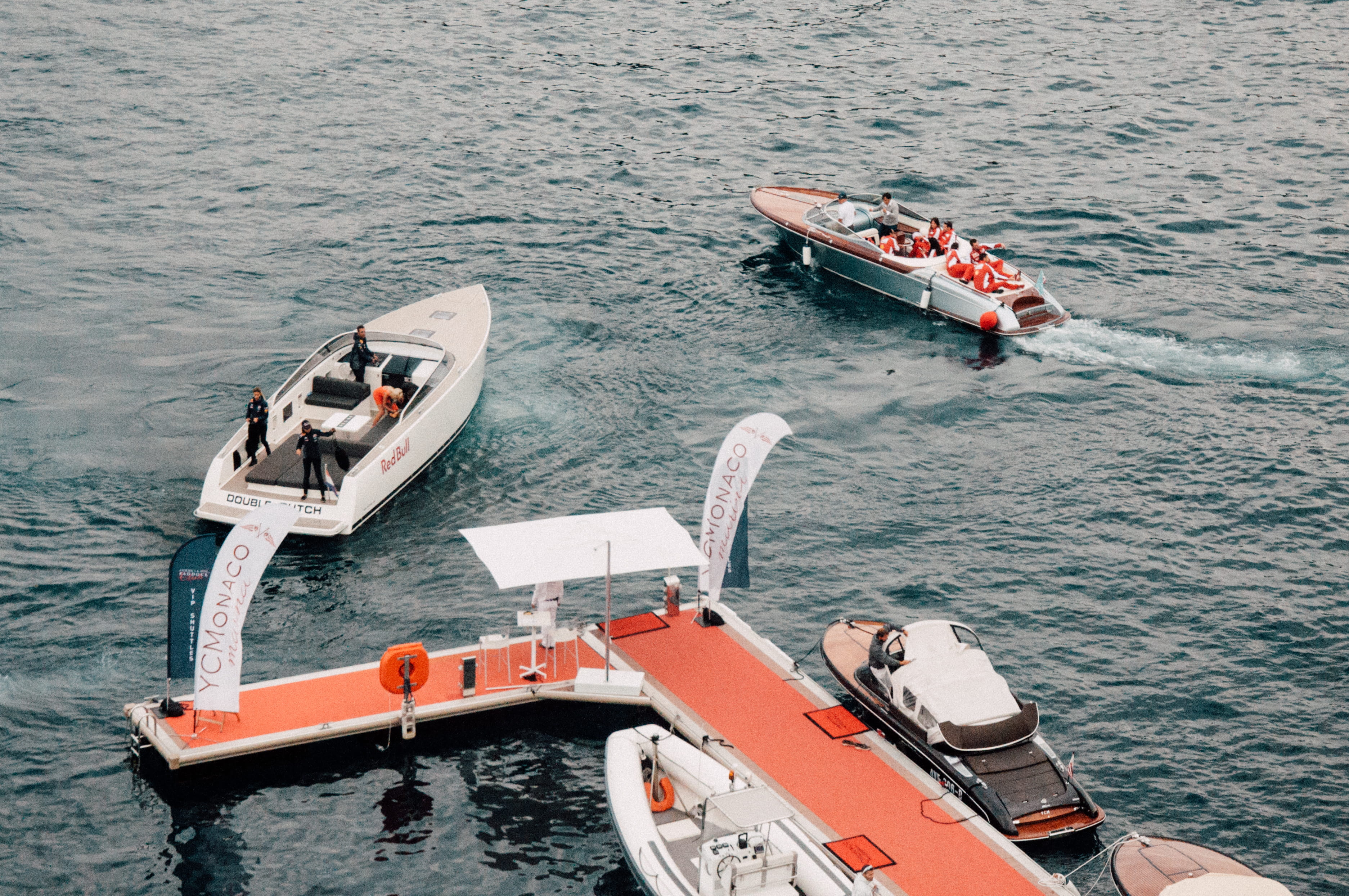 people, travel, dinghy, clothing, accidentally red, boat, sailing, vessel, outdoors, watercraft, nautical vessel, rippled, transportation, monaco, human, HD Wallpaper