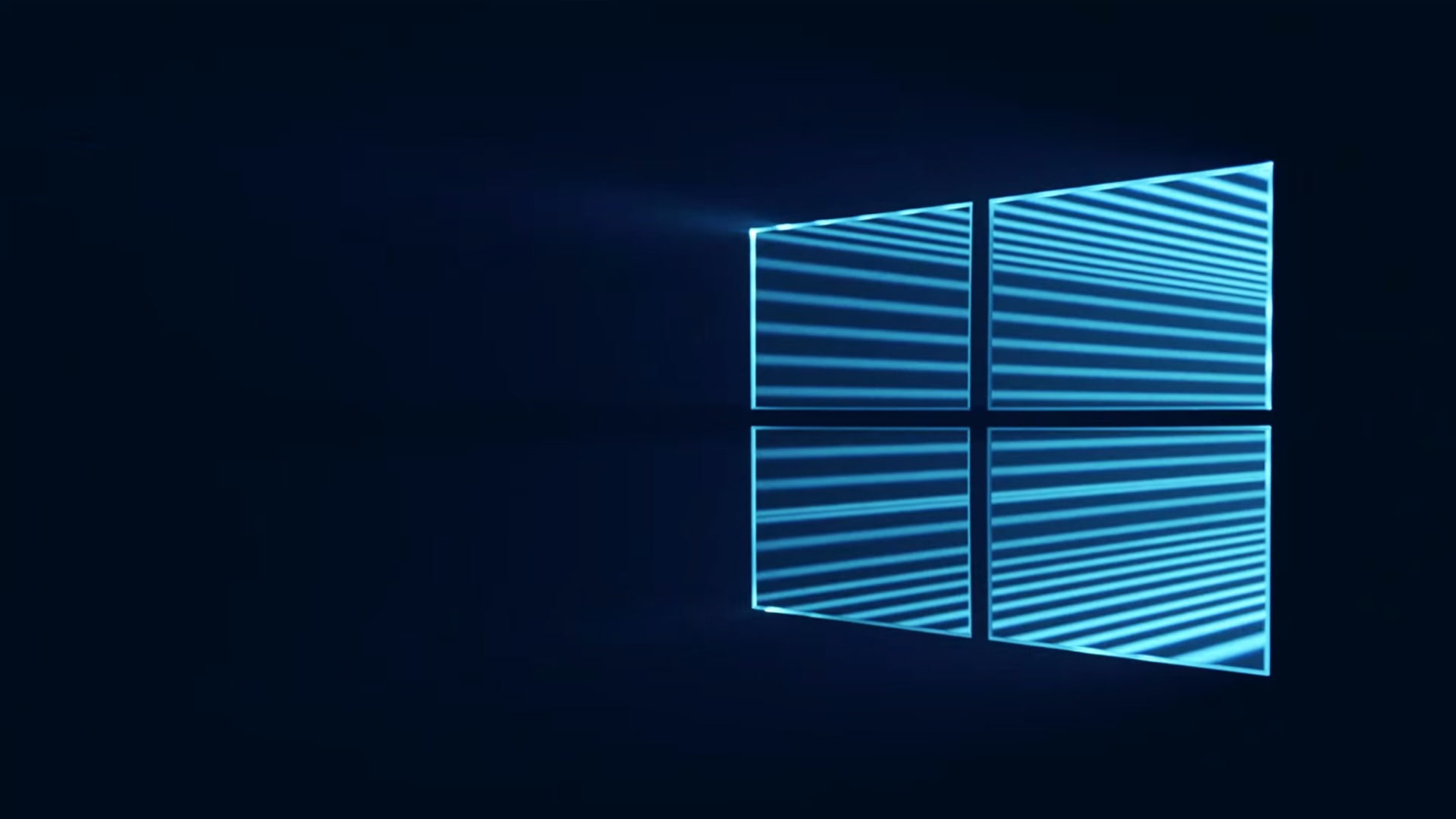 blue, night, windows, geometric shape, 1080P, dark, illuminated, shadow, shape, copy space, no people, architecture, striped, black background, HD Wallpaper