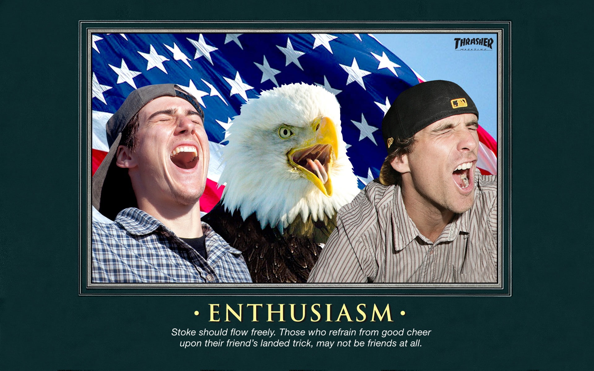 two, sports, enthusiasm, eagle, poster, beside, artistic, text, 1080P, hd, american, men, HD Wallpaper
