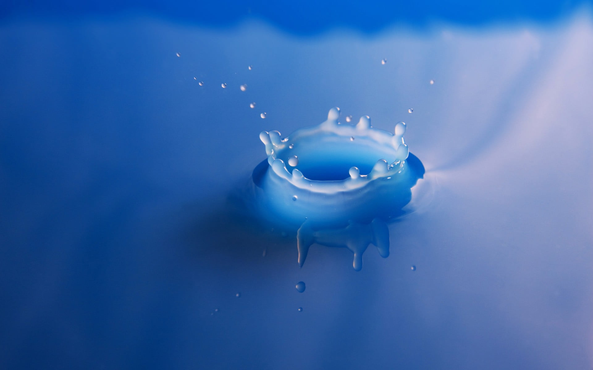 copy space, blue background, breaking, colored background, nature, splashing, no people, studio shot, splash, warning sign, drop, safety, high-speed photography, HD Wallpaper