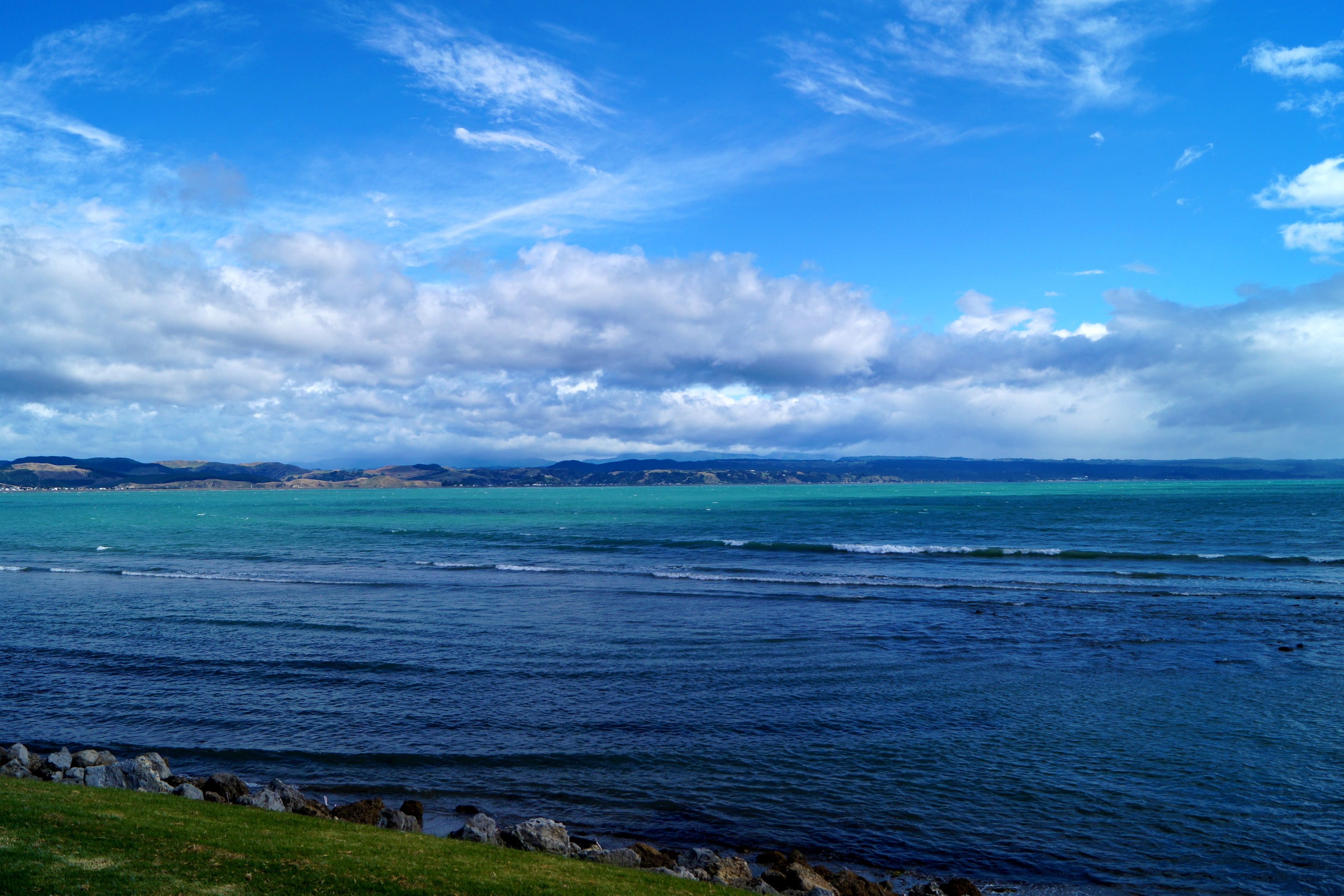 green, turquoise, non-urban scene, scenics, tranquil scene, mirroring, 2K, waters, scenics - nature, water, landscape, blue, mountain landscape, beauty in nature, HD Wallpaper