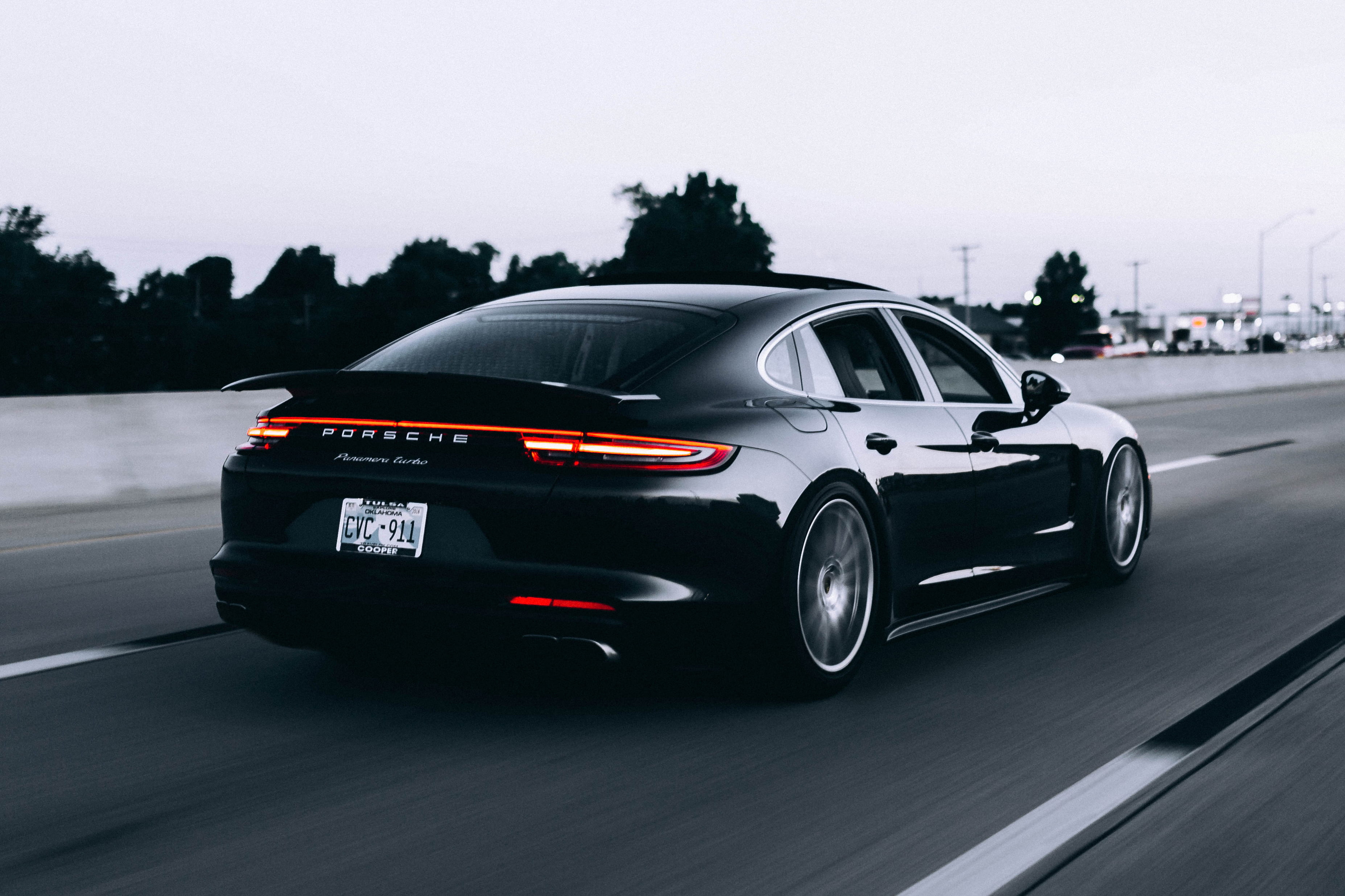 mode of transportation, porsche, photo, driving, car, stance, traffic, journey, grayscale, 2K, road, land vehicle, photography, running, batman, drive, HD Wallpaper