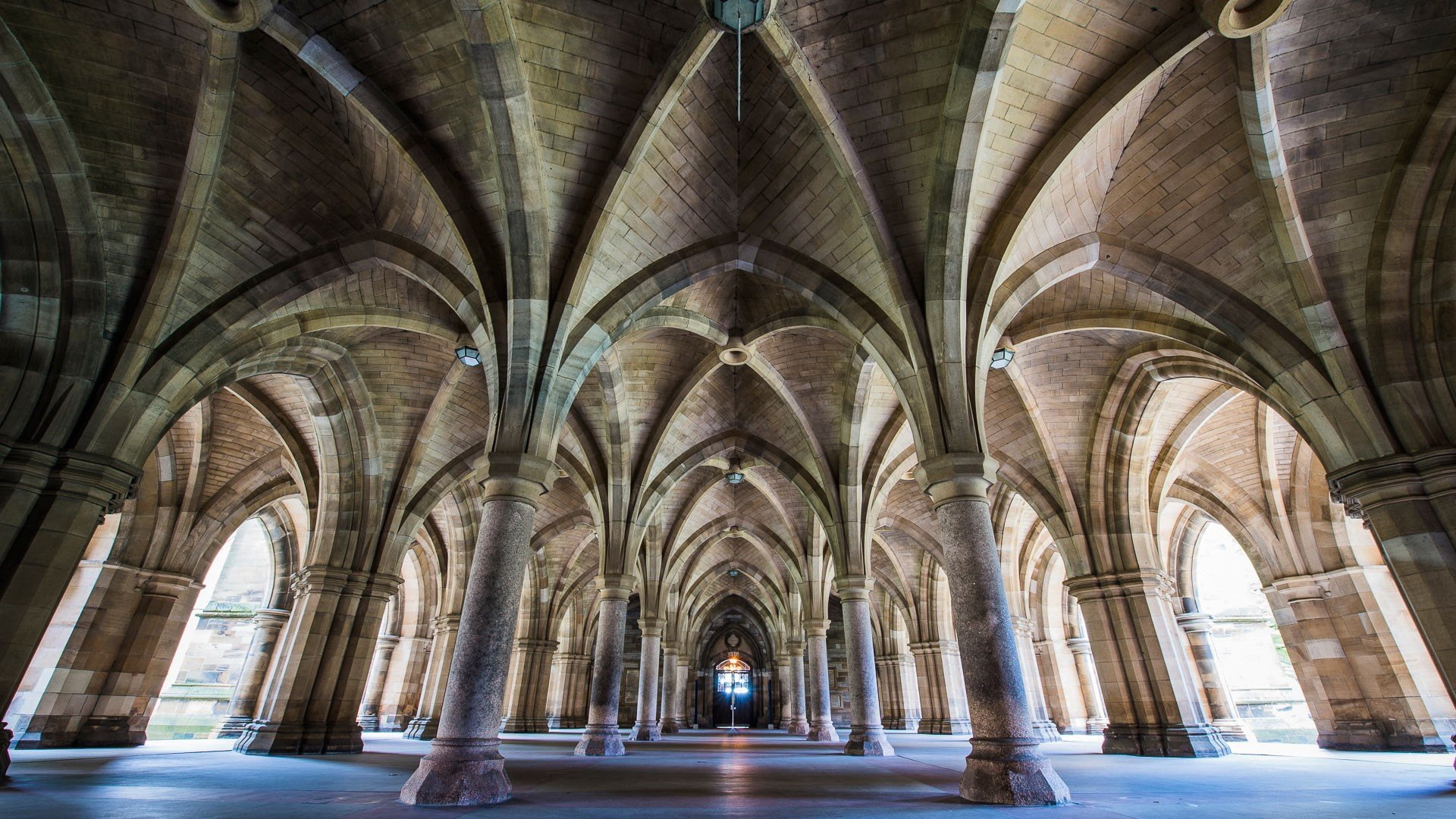 in a row, place of worship, built structure, architectural column, no people, gothic style, arched, abbey, building, colonnade, architecture, day, history, HD Wallpaper