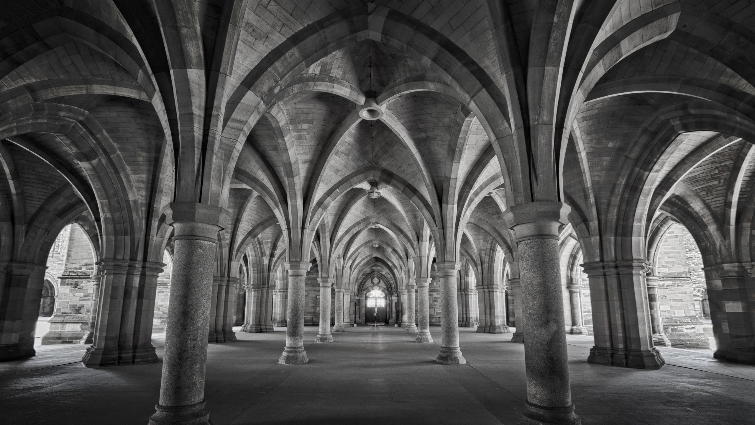 University of Glasgow, Columns, Universities, 2K, Glasgow, HD Wallpaper