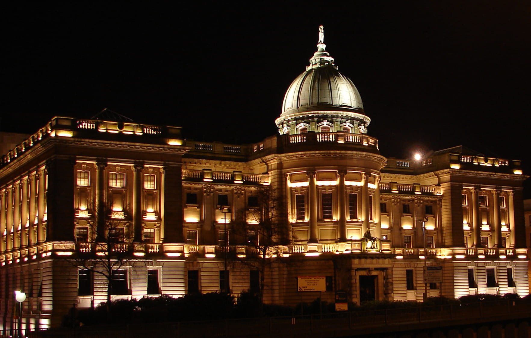 history, 720P, night, famous Place, library, illuminated, government, travel destinations, tourism, architecture And Buildings, the past, scotland, sky, HD Wallpaper