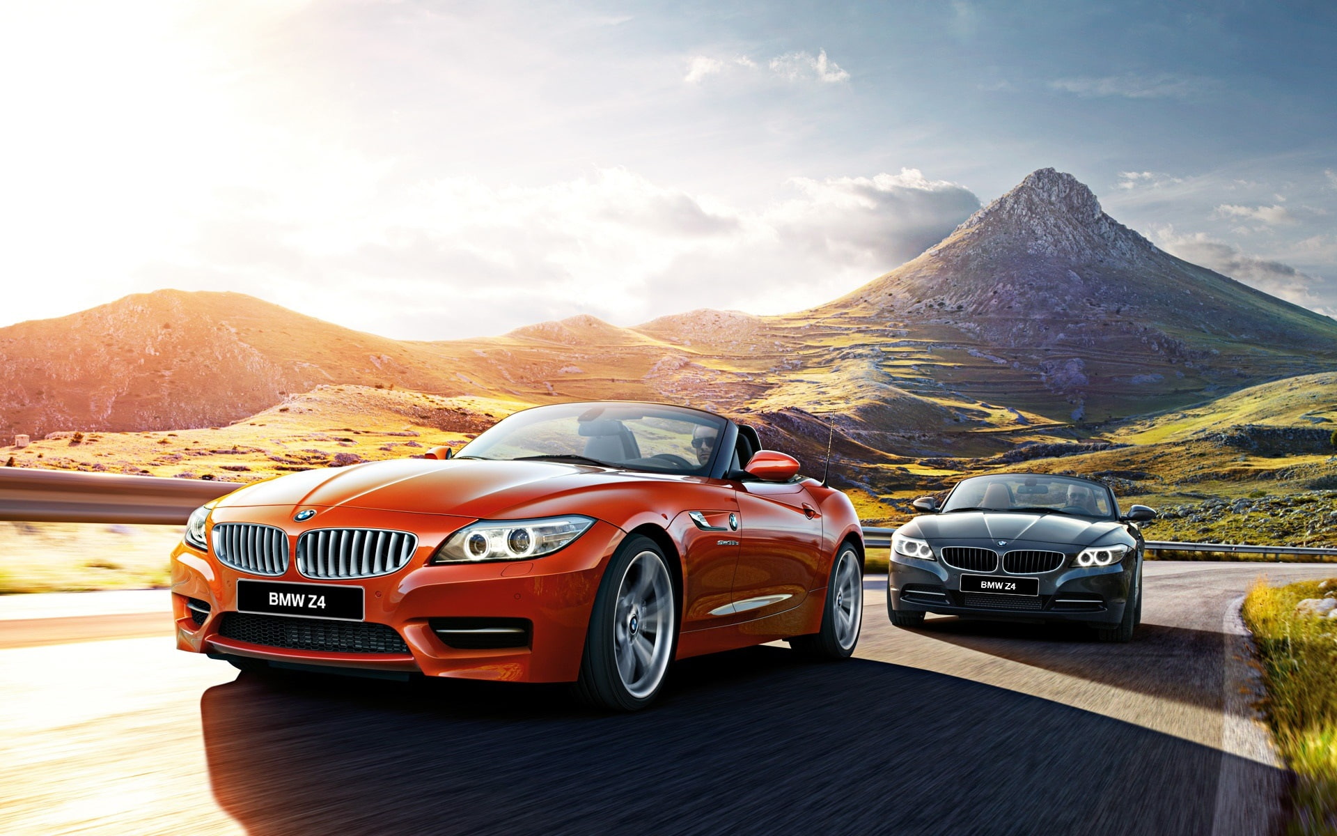 z, Car, 2015, Orange, Speed, 1080P, red, e, BMW, HD Wallpaper