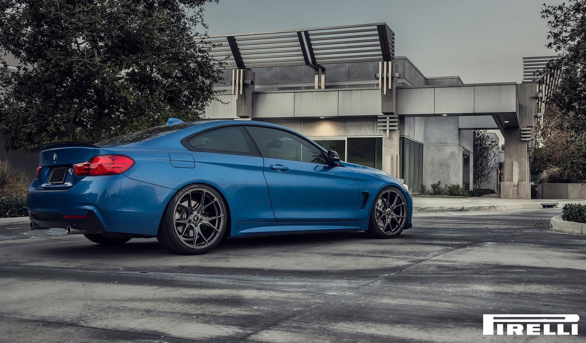 Blue, 103, Rear, F32, 435i, 2015, Estoril, BMW, Vorsteiner, 1080P, V-FF, HD Wallpaper