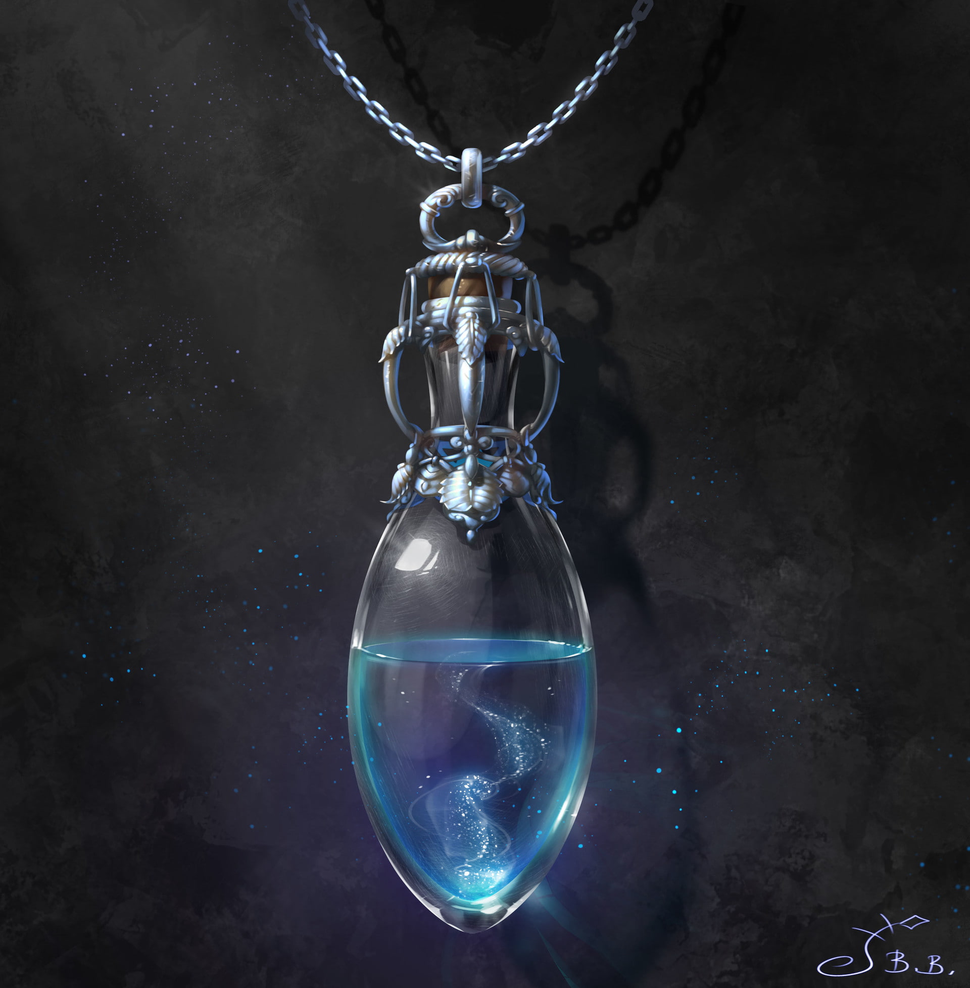 ice, Liquid, potions, 1080P, Vera Velichko, Phone HD Wallpaper