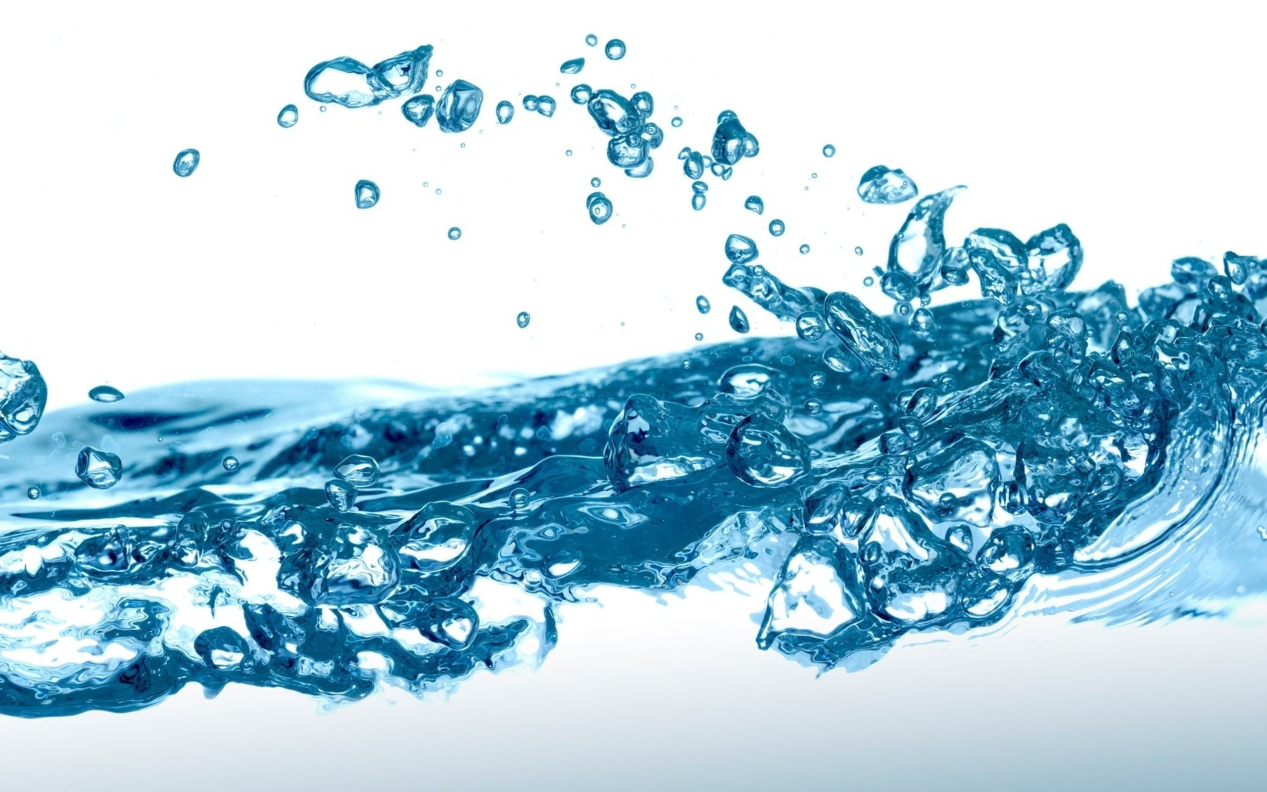 drink, drop, flowing water, purity, abstract, 2K, studio shot, close-up, water, transparent, clean, no people, nature, splashing, freshness, wet, indoors, HD Wallpaper