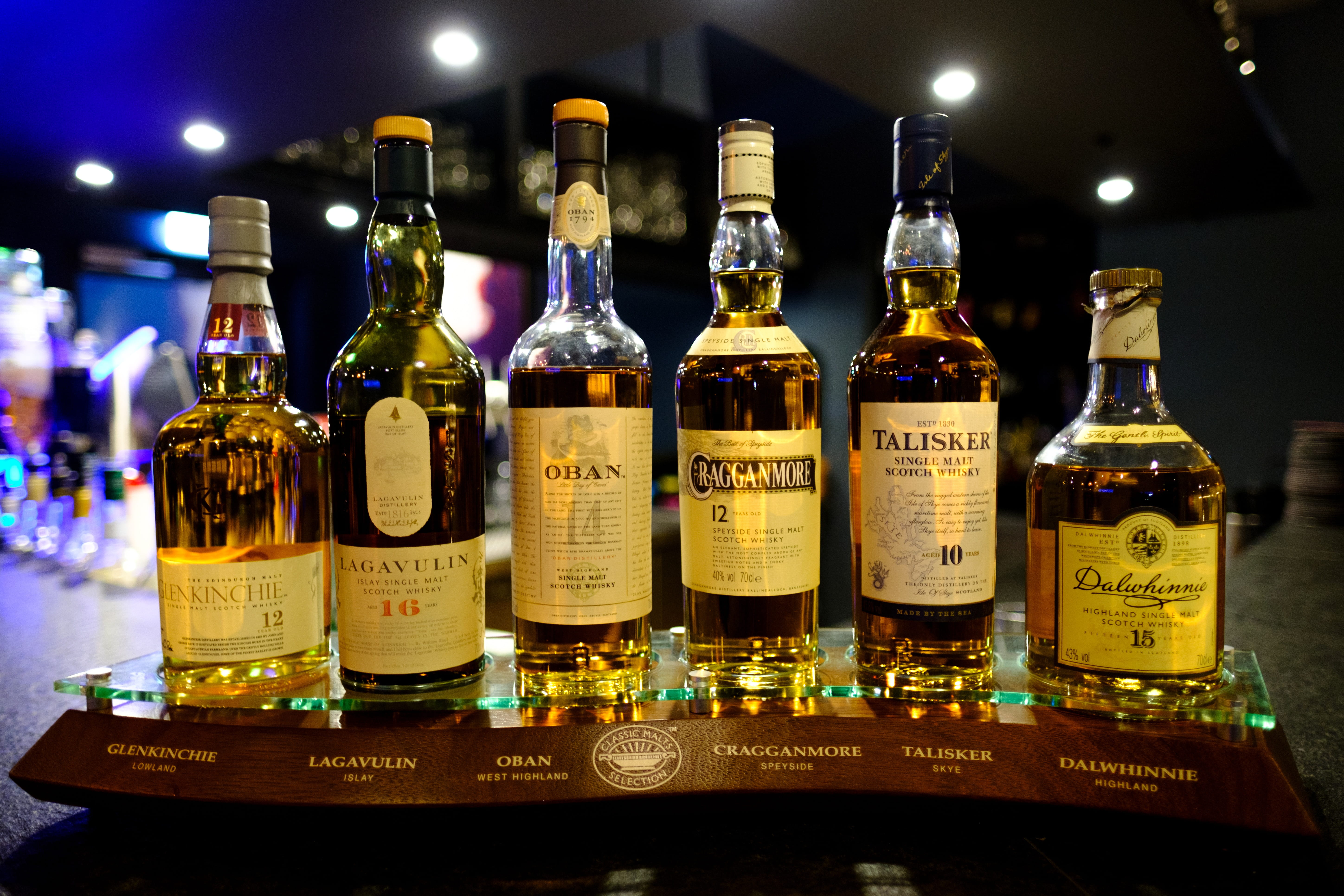 glass - material, table, communication, focus on foreground, drink, alcohol, choice, variation, brandy, label, bottles, no people, still life, illuminated, HD Wallpaper