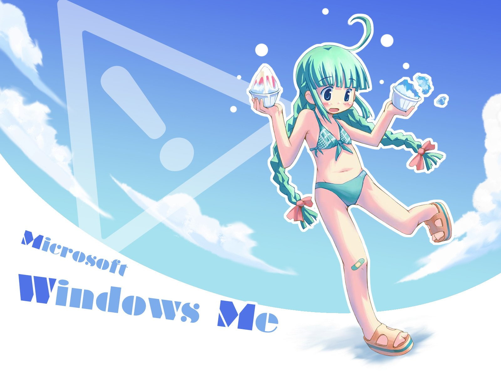 Anime, 720P, Windows Girl, Os-tan, ME-tan, HD Wallpaper