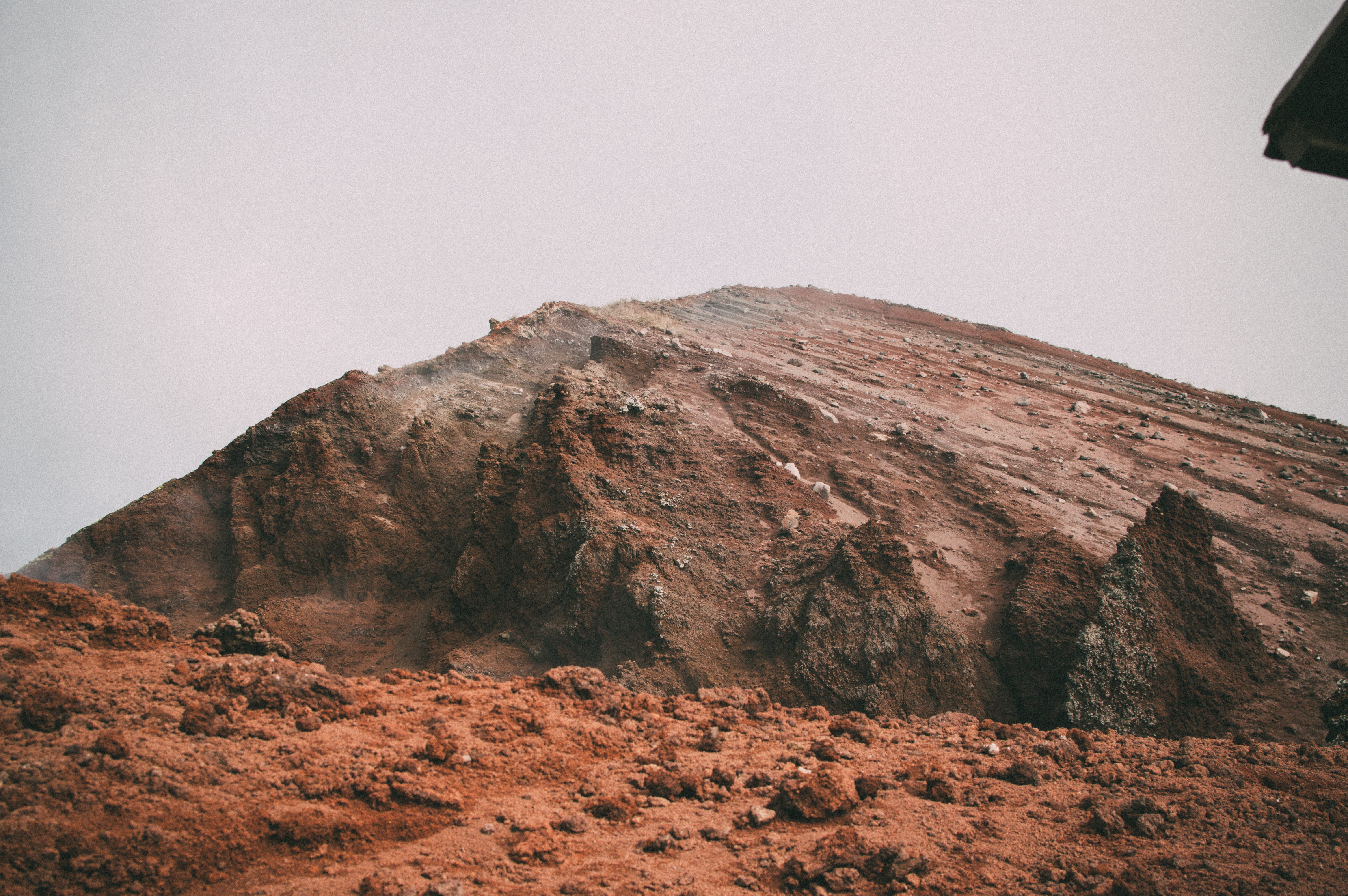formation, environment, rock - object, vezuvio, arid climate, vulcano, climate, mars, nature, tranquil scene, outdoors, rock, sky, solid, landscape, 5K, HD Wallpaper
