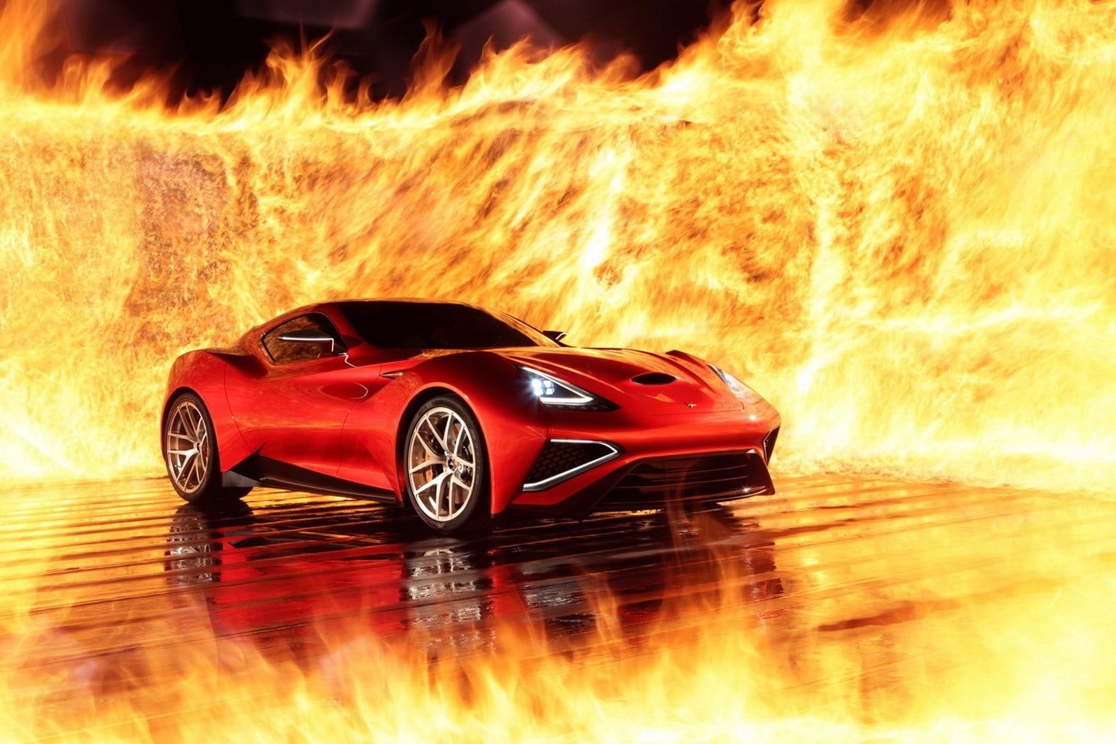 hybrid, 720P, vulcano, 2013, supercars, icona, supercar, fire, HD Wallpaper