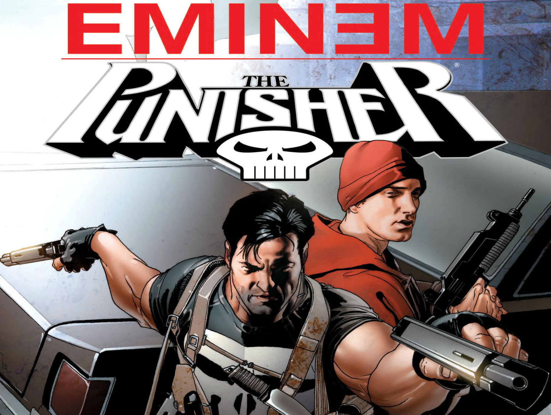 rap, eminem, punisher, 720P, marvel, HD Wallpaper
