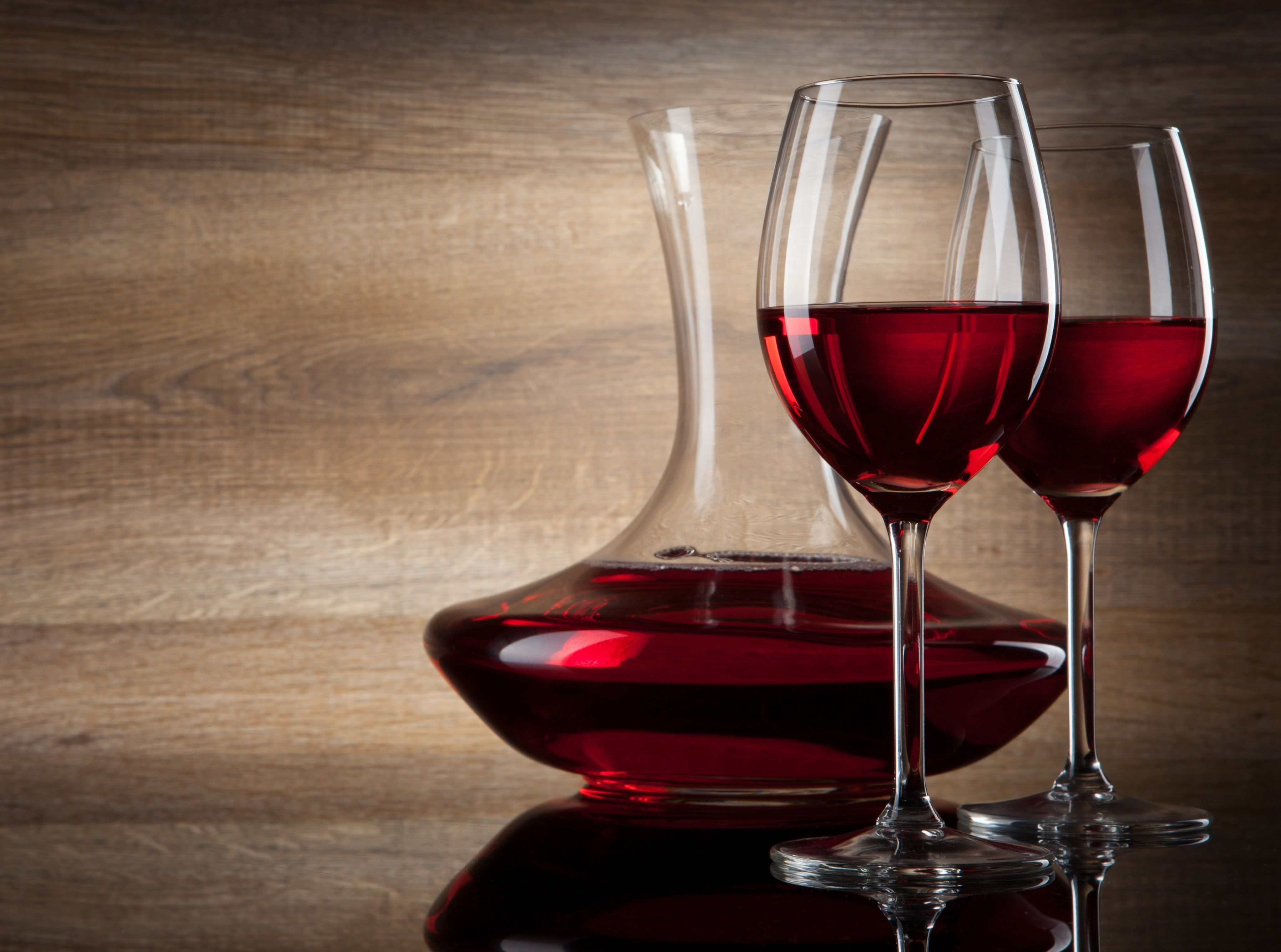 drinking, glasses, wineglass, 4K, wood - material, red wine, glass - material, red, rose wine, drinking glass, clear, table, household equipment, no people, HD Wallpaper