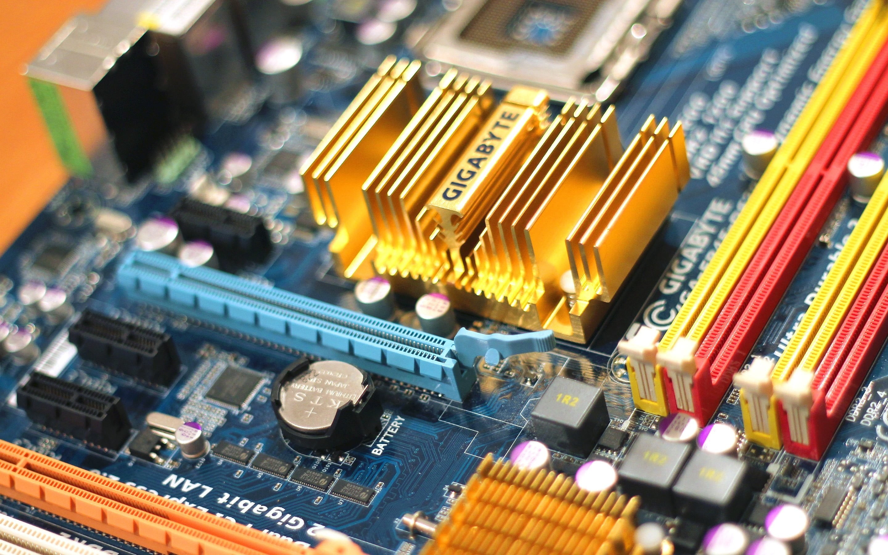 motherboards, 2K, computer, Gigabyte, technology, HD Wallpaper