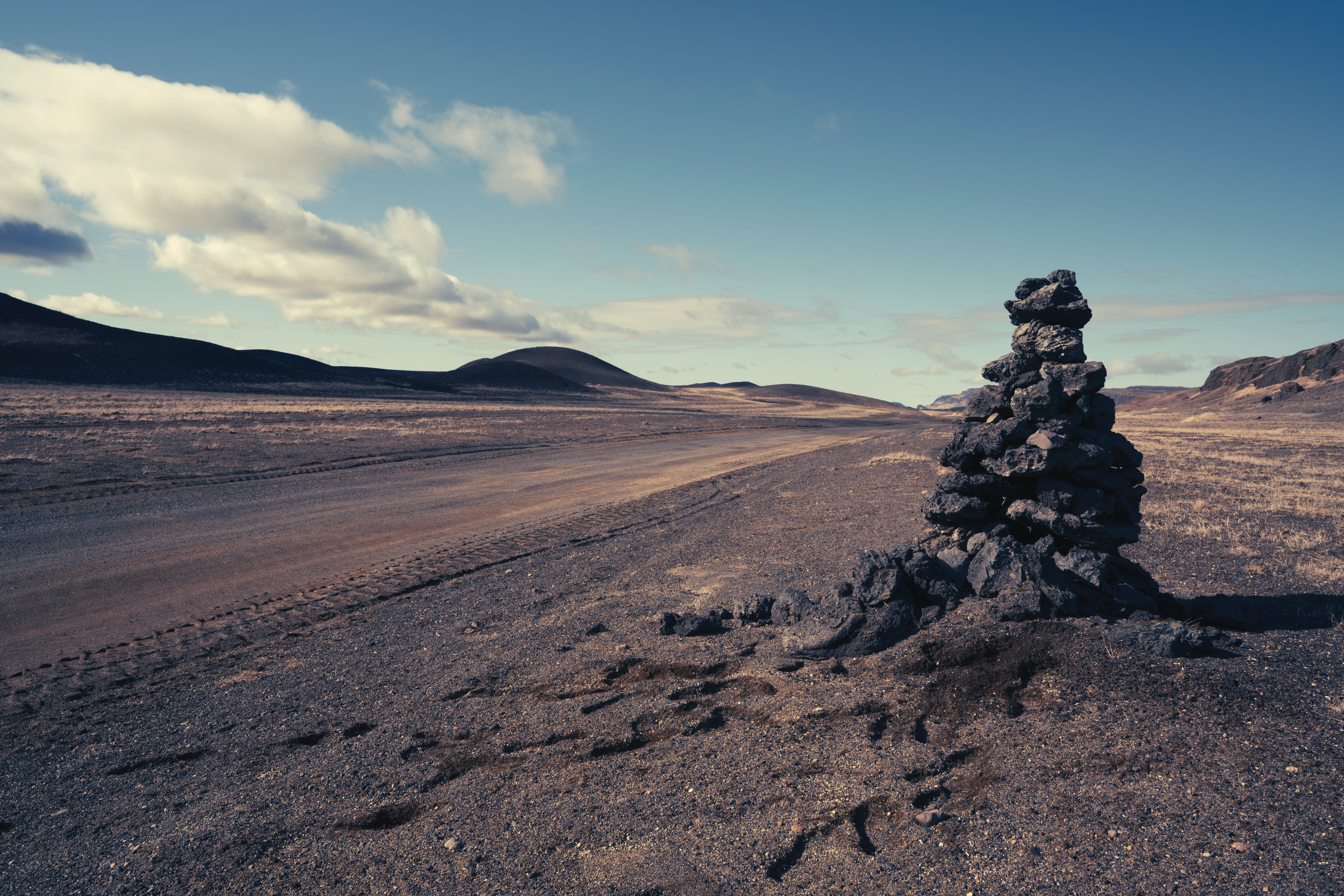 dirt road, landscape, rubble, environment, scenery, gravel, sky, ground, soil, nature, scenics - nature, road, stone, physical geography, tranquility, non-urban scene, HD Wallpaper