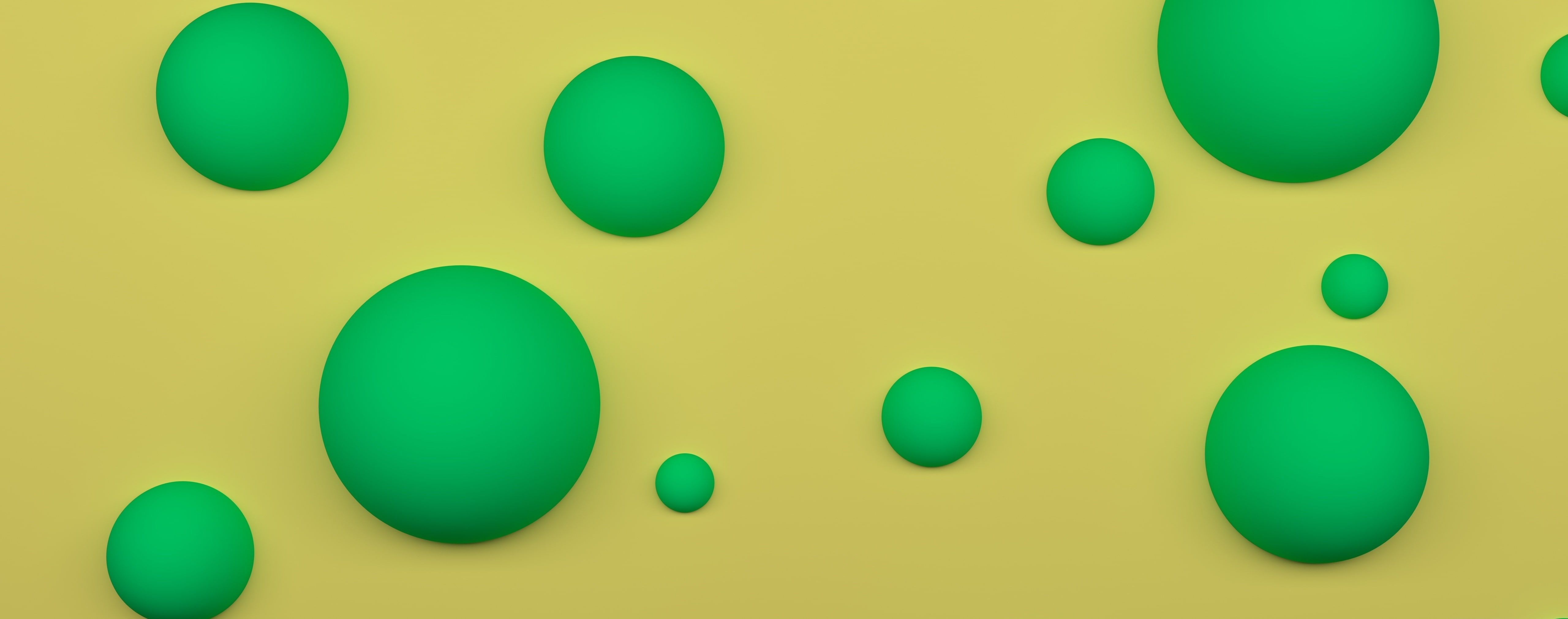 Patterns, indoors, shape, ultra hd, minimal, 5K, medium group of objects, circle, close-up, edothekid, green color, positive emotion, no people, white, HD Wallpaper