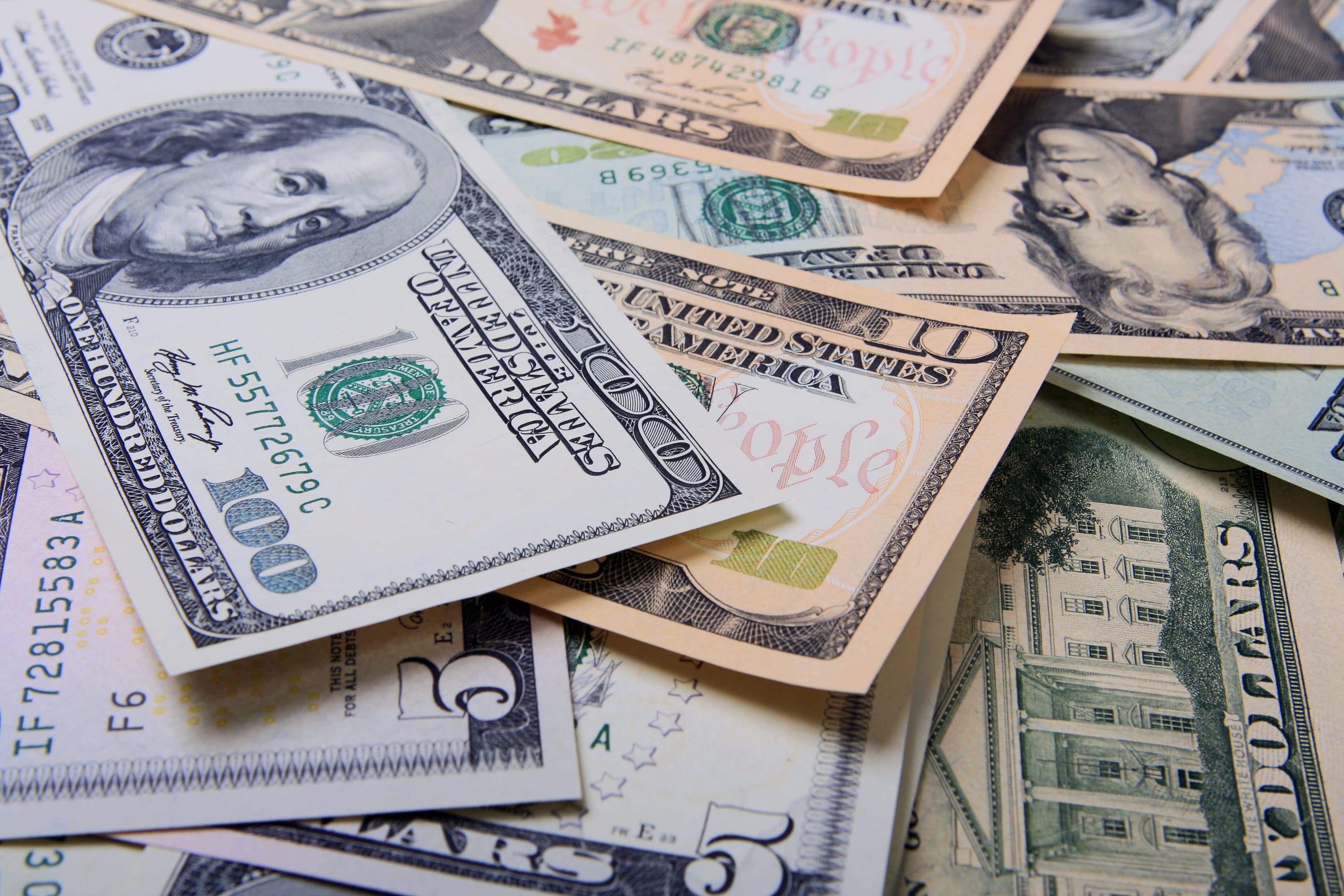 representation, bill, money, paper currency, cash, large group of objects, no people, hundred, dollars, savings, nobody, background, finance, rate, wealth, HD Wallpaper