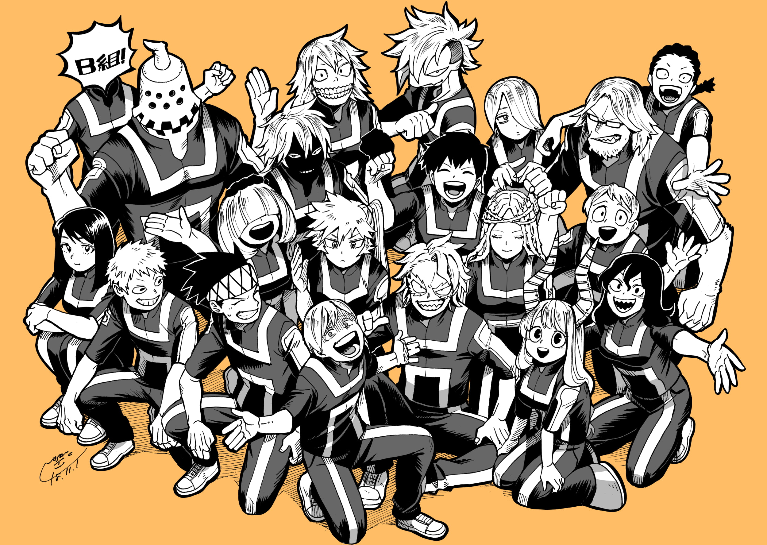 Kinoko Komori, Tetsutetsu Tetsutetsu, Itsuka Kendo, Kosei Tsuburaba, Anime, Yosetsu Awase, Hiryu Rin, Setsuna Tokage, Reiko Yanagi, Manga Fukidashi, 1080P, HD Wallpaper