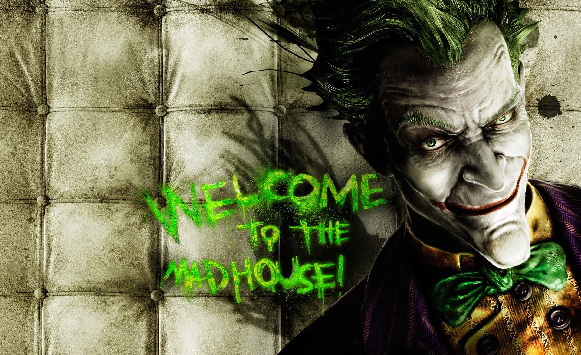 1080P, Batman, communication, outdoors, people, joker, Welcome, Games, mammal, digital composite, headshot, real people, representation, wall, HD Wallpaper
