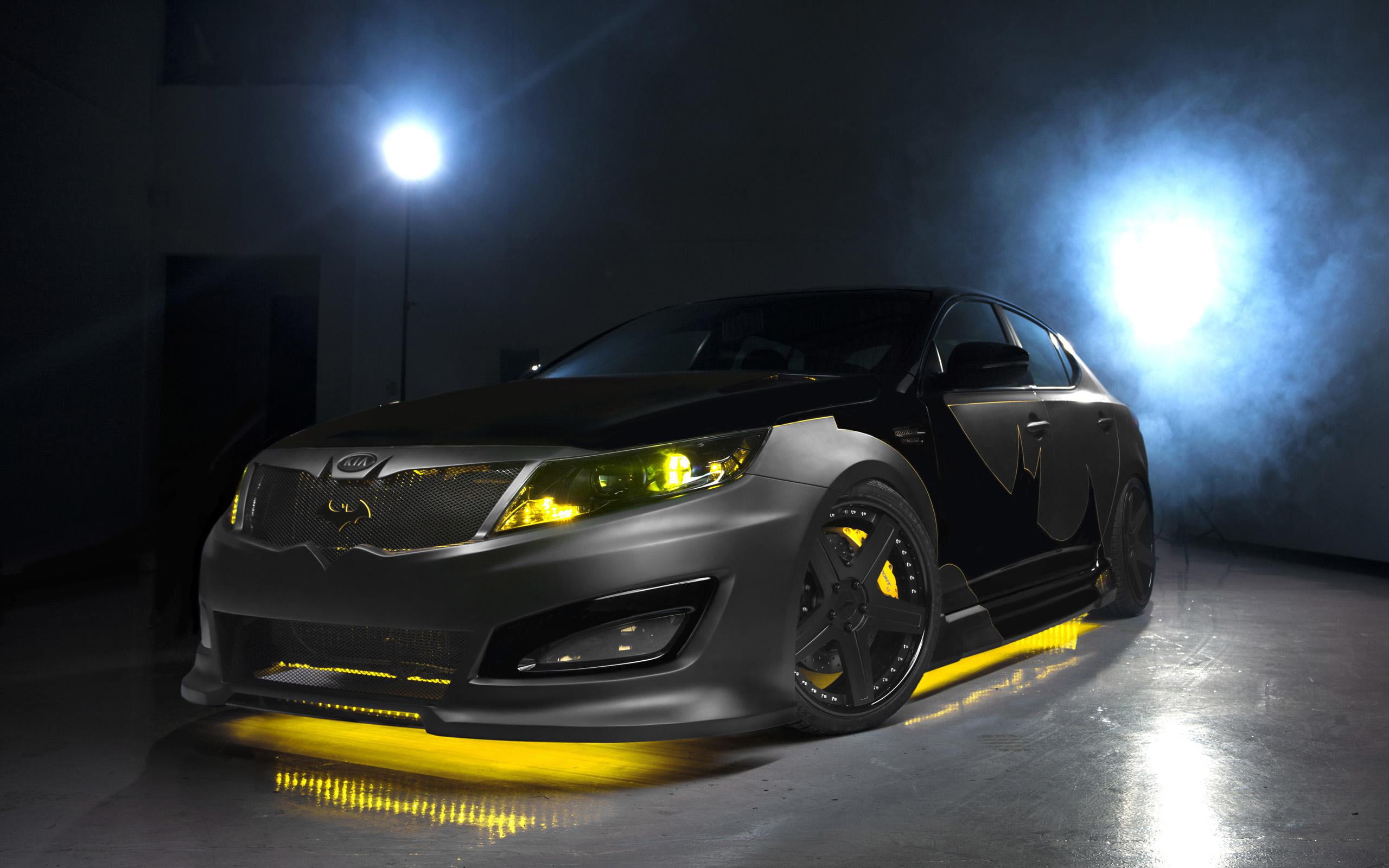 optima, 2K, hatchback, door, cars, kia, sx, 2012, limited, batman, black, yellow, HD Wallpaper