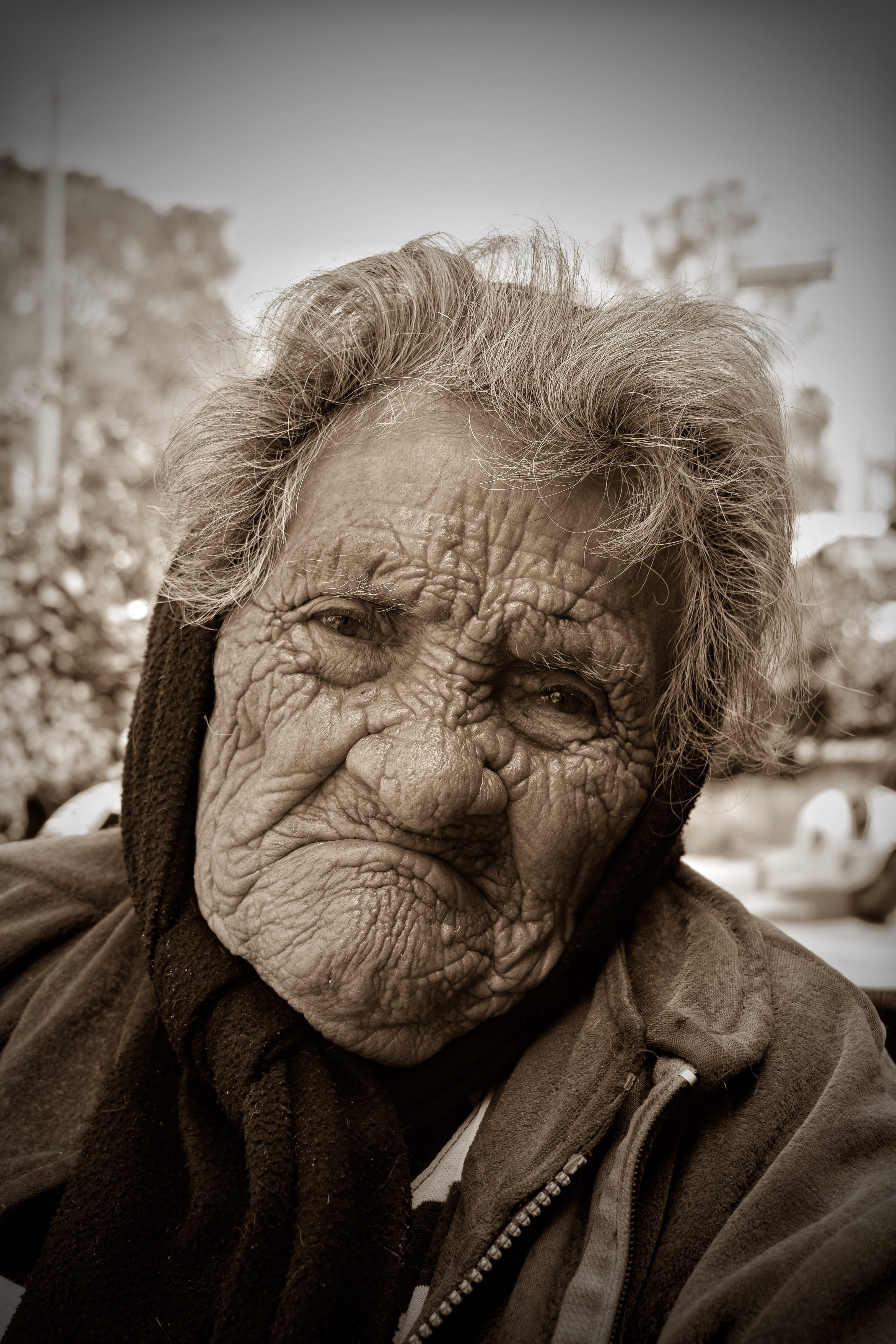 people, males, old, portrait, men, headshot, 4K, day, elderly woman, looking, lifestyles, looking at camera, human face, contemplation, senior men, close-up, Phone HD Wallpaper
