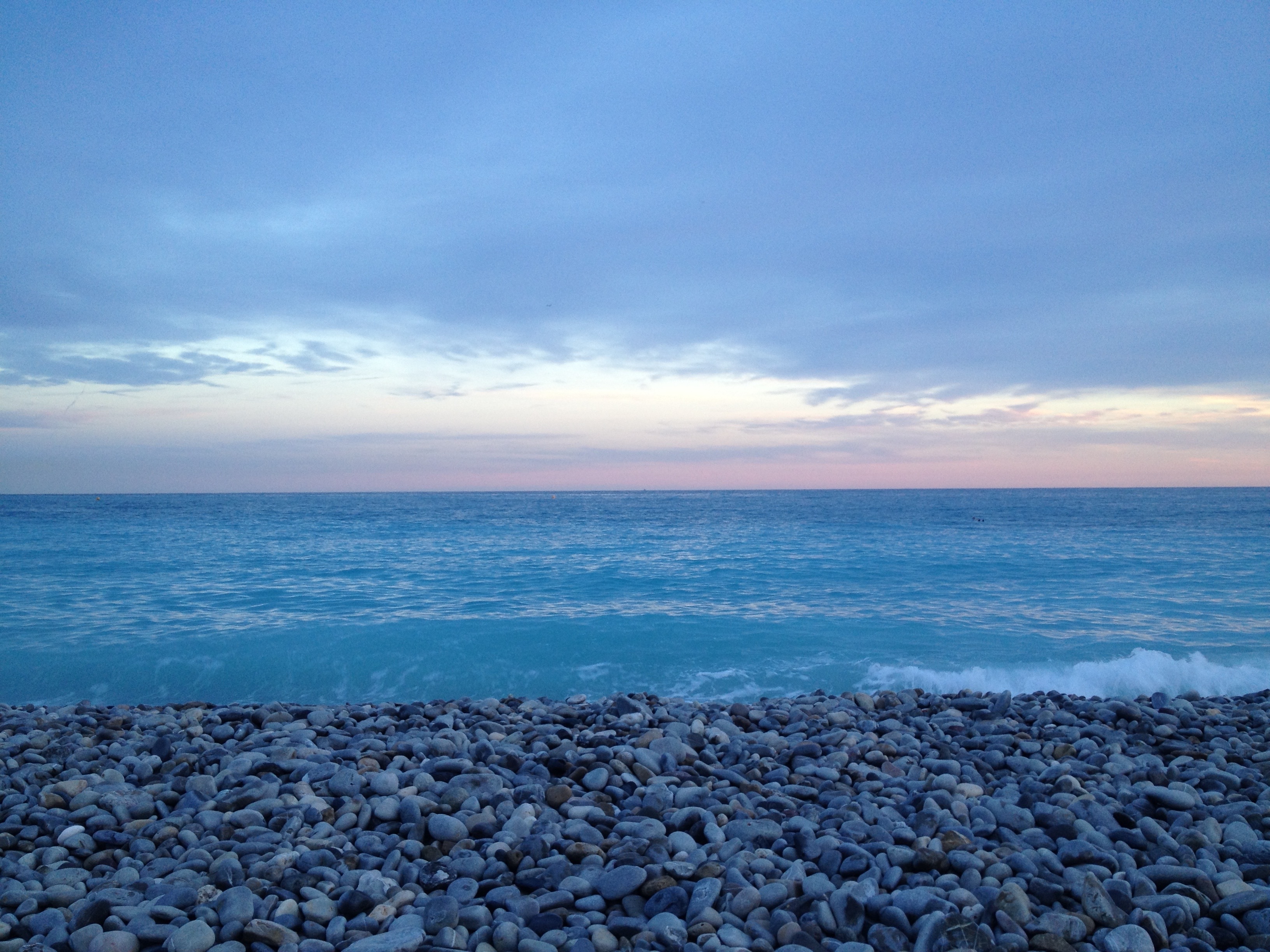 sky, horizon, europe, shore, travel, coastline, outdoors, tranquility, horizon over water, cote dazur, beach, land, 2K, cote, cloud - sky, blue, mediterranean, HD Wallpaper