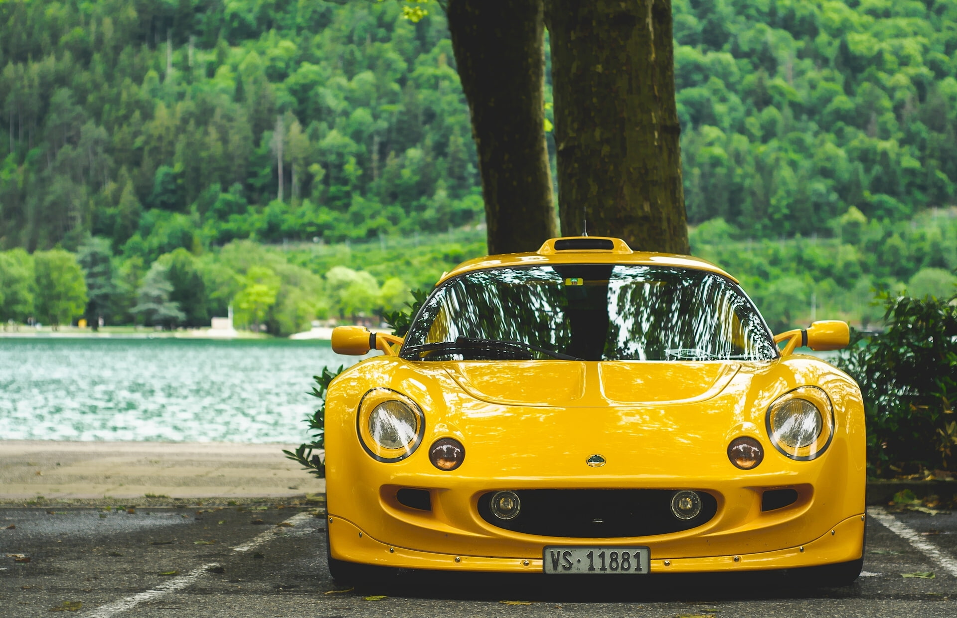 yellow, 1080P, Lotus Exige S1, Lotus Exige, sports car, HD Wallpaper