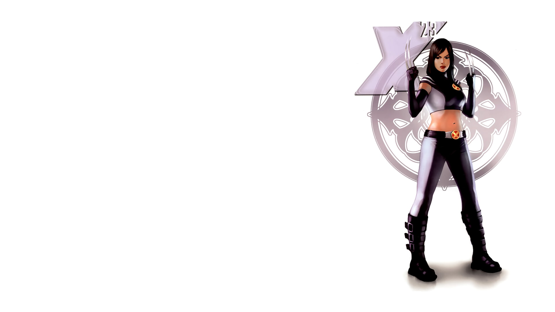 1080P, 23, men, x, cartoon/comic, white, hd, HD Wallpaper