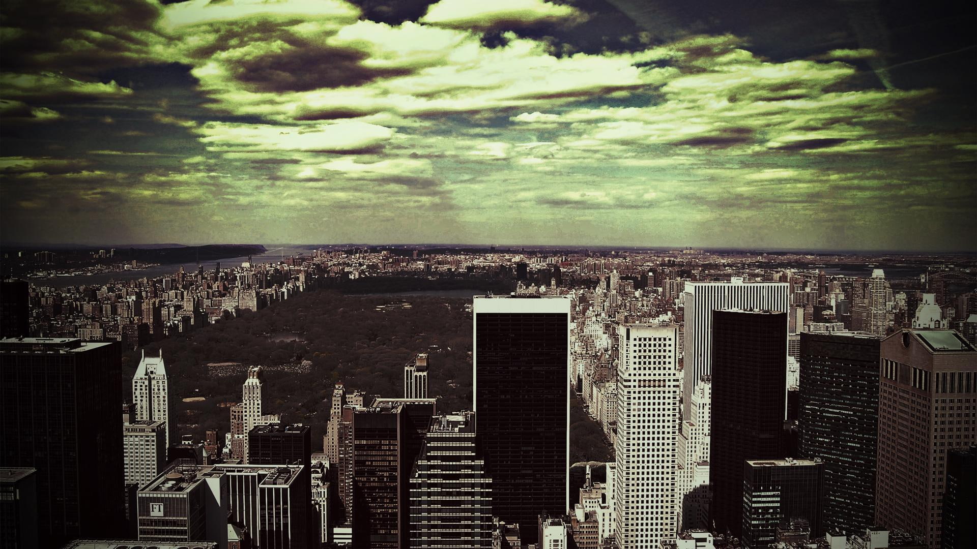 park, photo, central, city, 3d and abstract, skyscrapers, 1080P, nyc, HD Wallpaper