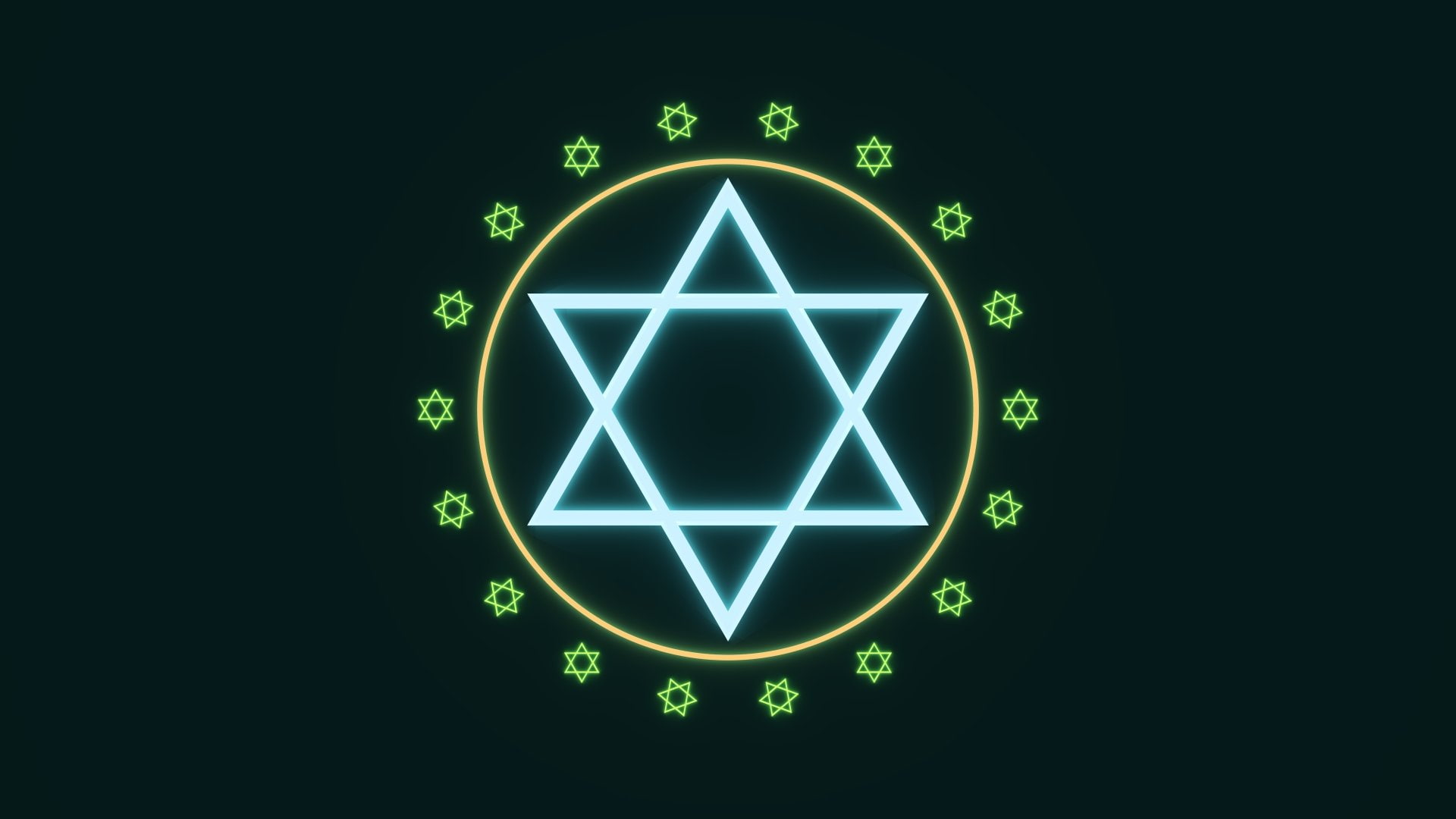 Abstract, 1080P, Hexagram, HD Wallpaper