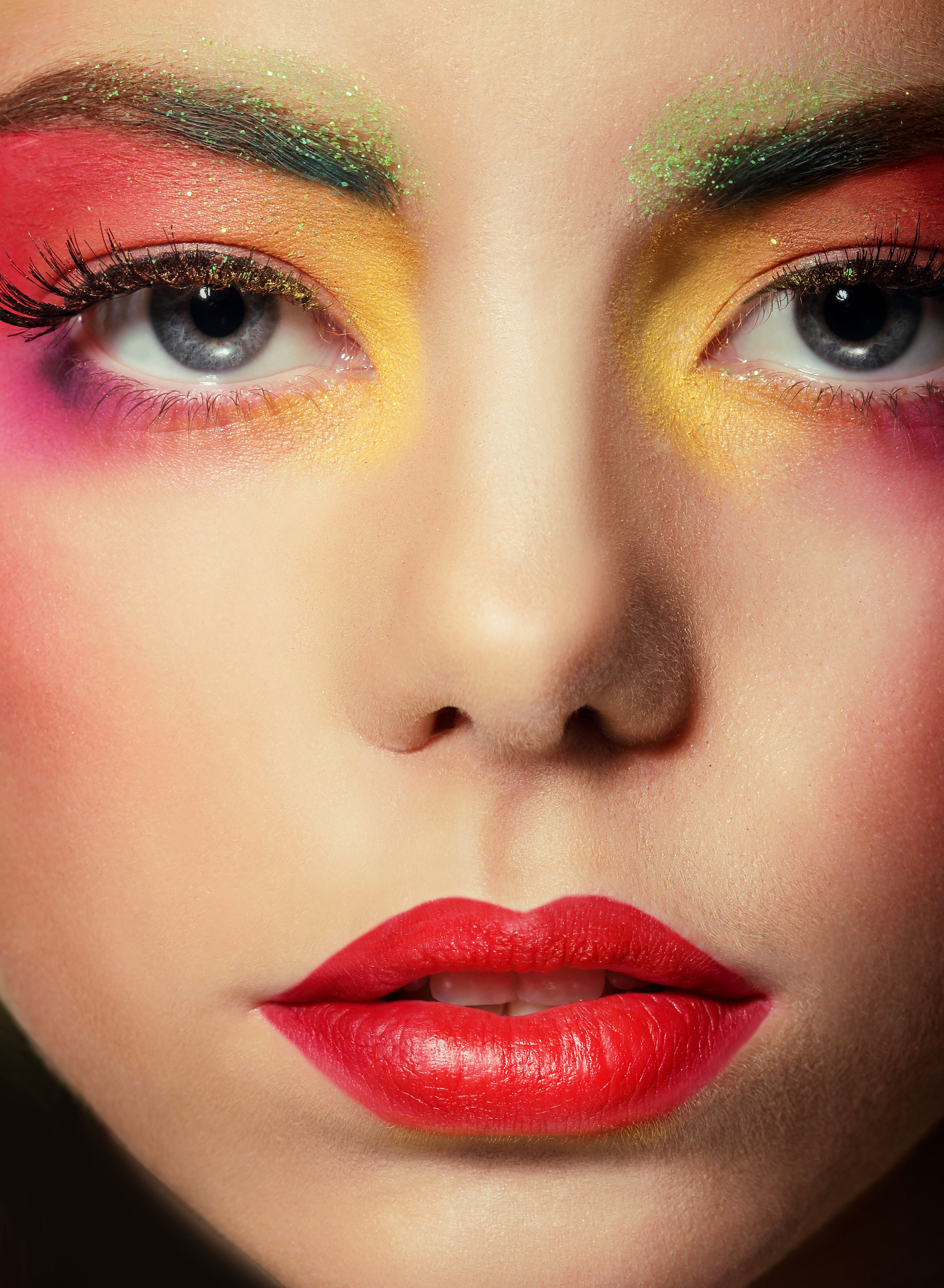body part, beauty Product, eyelash, eye shadow, colorful, 4K, beautiful woman, lipstick, studio Shot, human Face, one Person, fashion, adult, beautiful, Phone HD Wallpaper