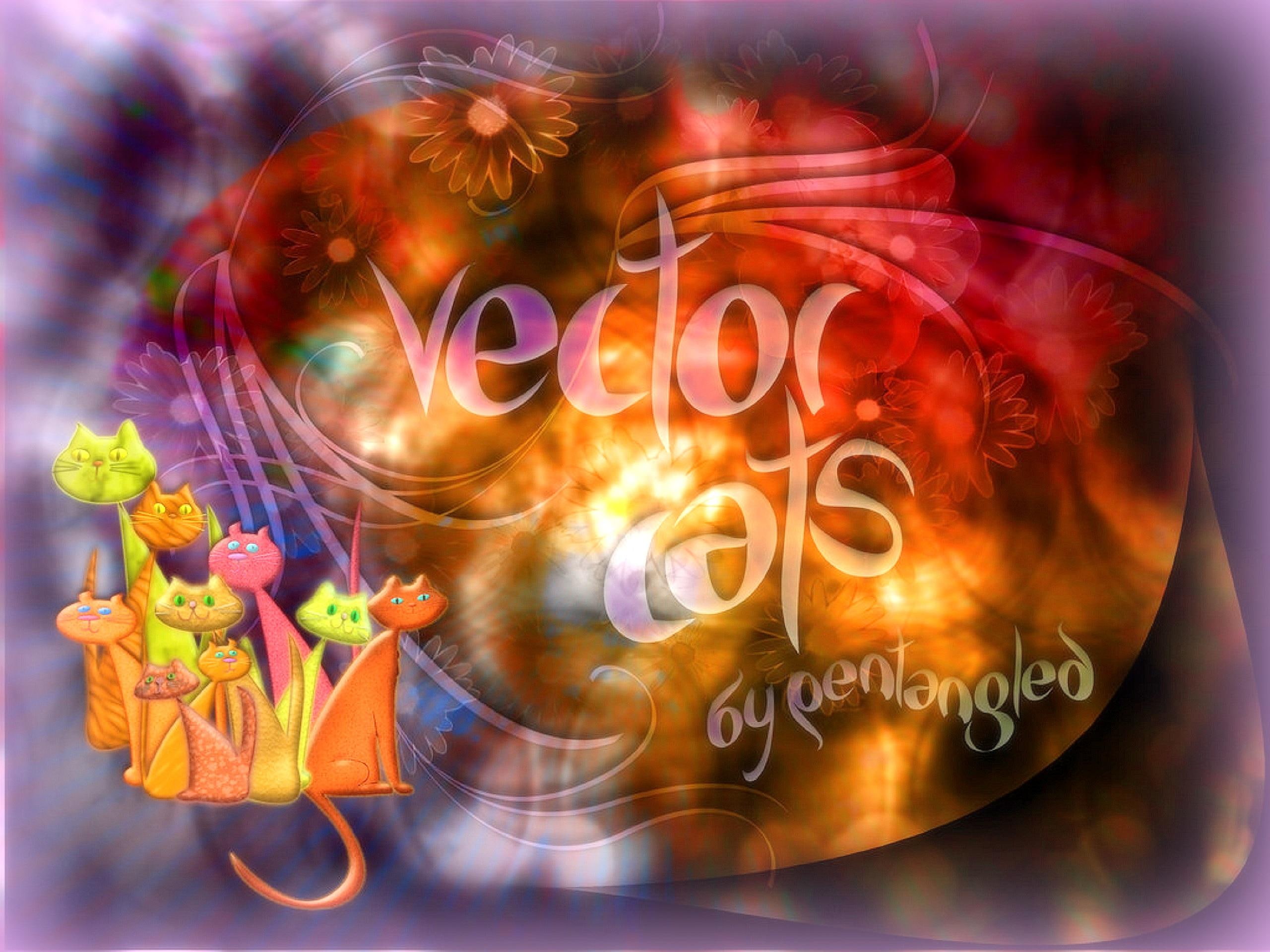 cats, mixed-media, sweet, softness-beauty, calendar, couple, 2K, digital-art, animals, cute, creative-pre--m, lovely, poster, vector, HD Wallpaper