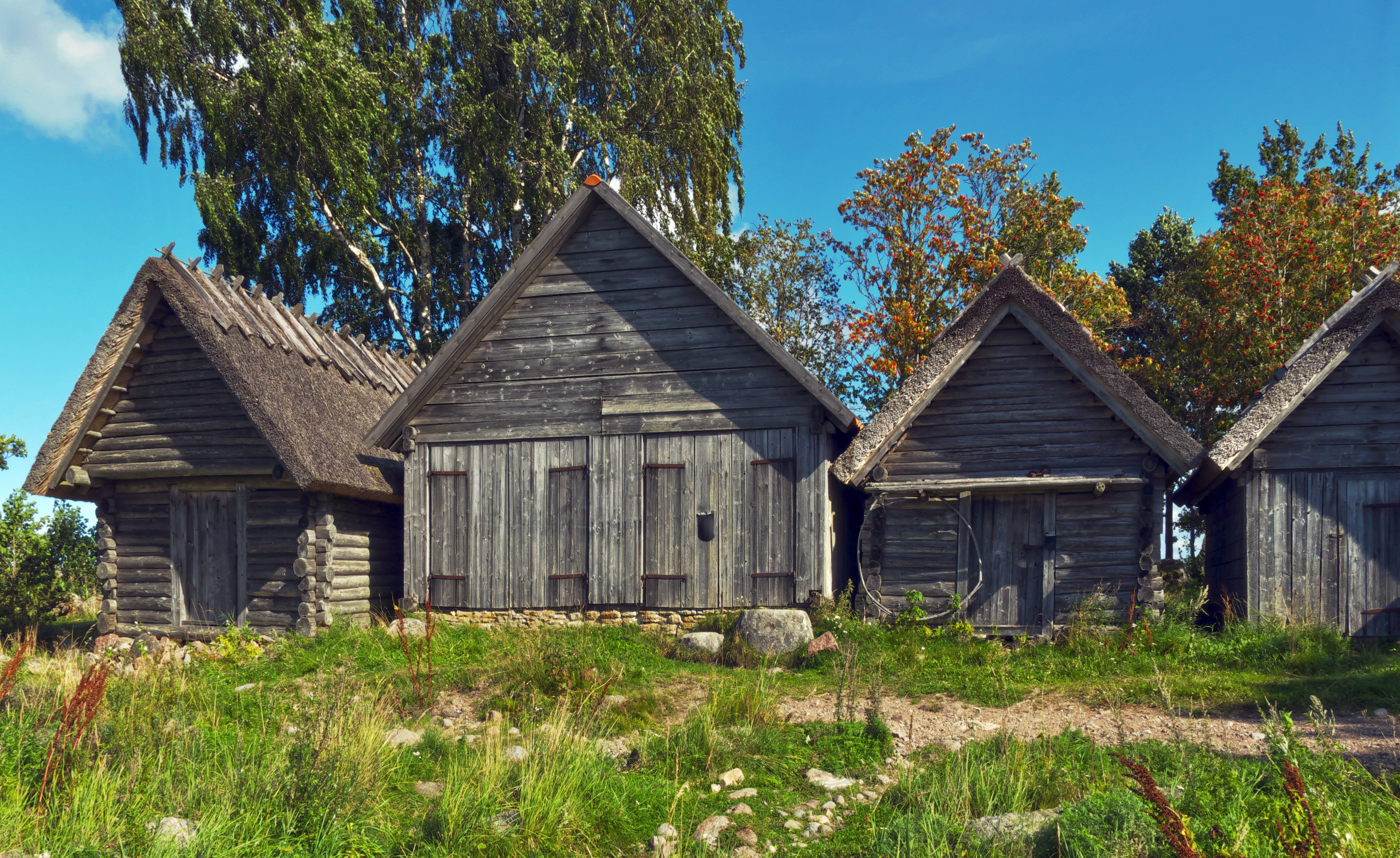 estonia, 5K, growth, built structure, day, architecture, landscape, baltic states, nature, sky, outdoors, worth a visit, house, historically, wood - material, HD Wallpaper
