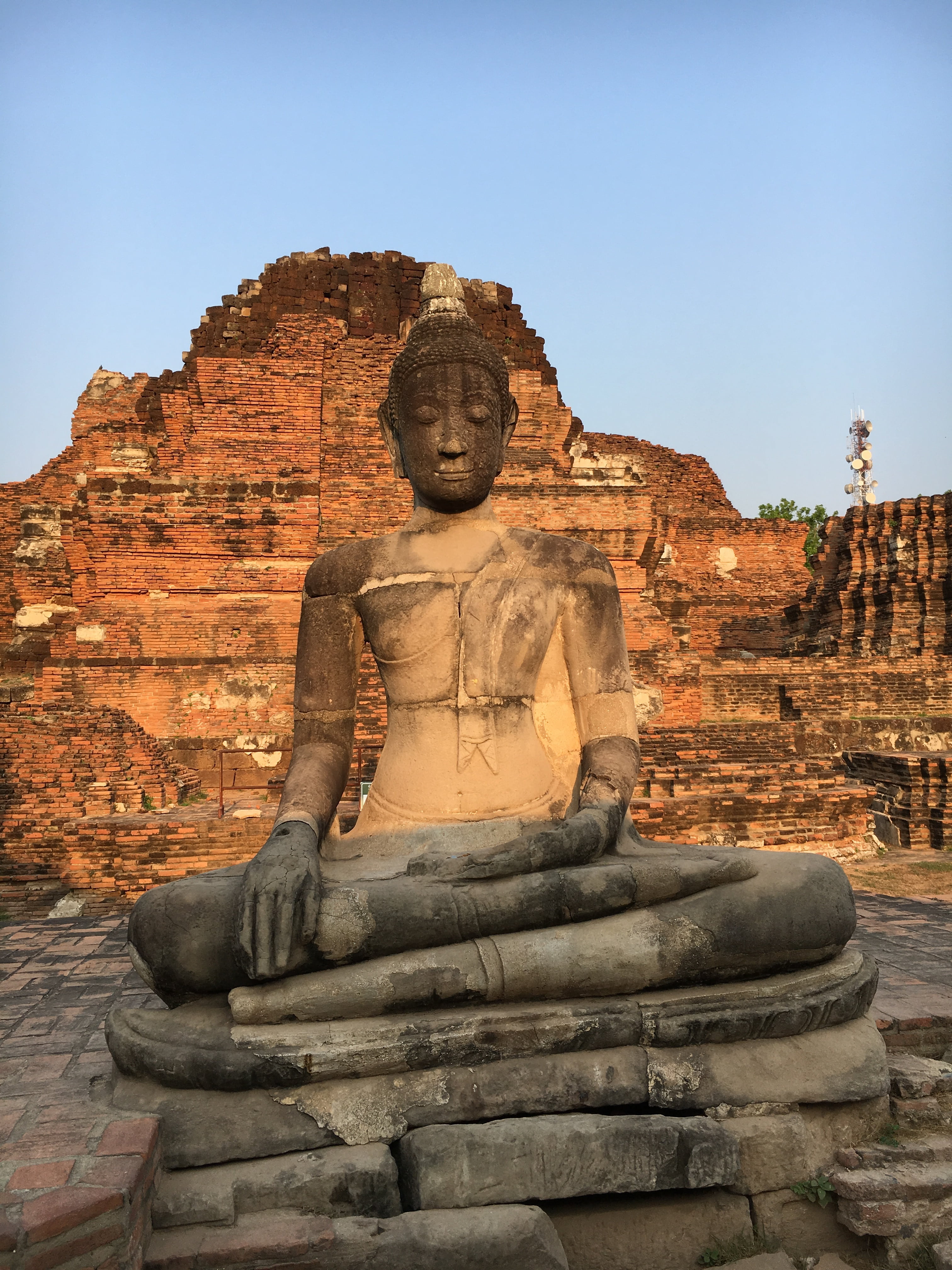 ancient, worth a visit, sky, no people, ruined, idol, ayyutthaya, architecture, places of interest, history, representation, belief, statue, 4K, tourism, Phone HD Wallpaper