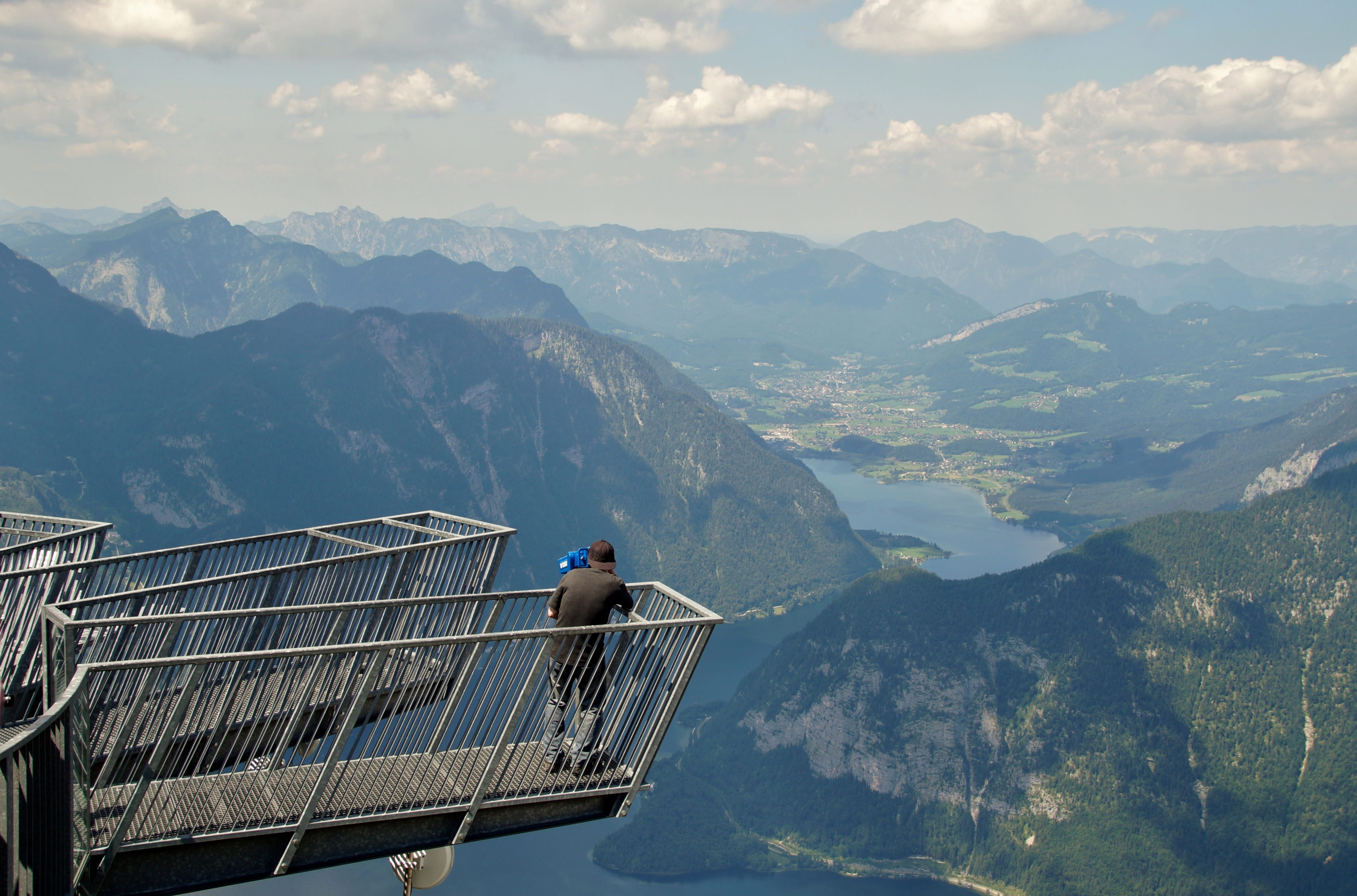 nature, idyllic, cloud - sky, adrenaline, lifestyles, men, dachstein, alps, picturesque, alpine, scenics - nature, environment, five fingers, breathtaking, HD Wallpaper