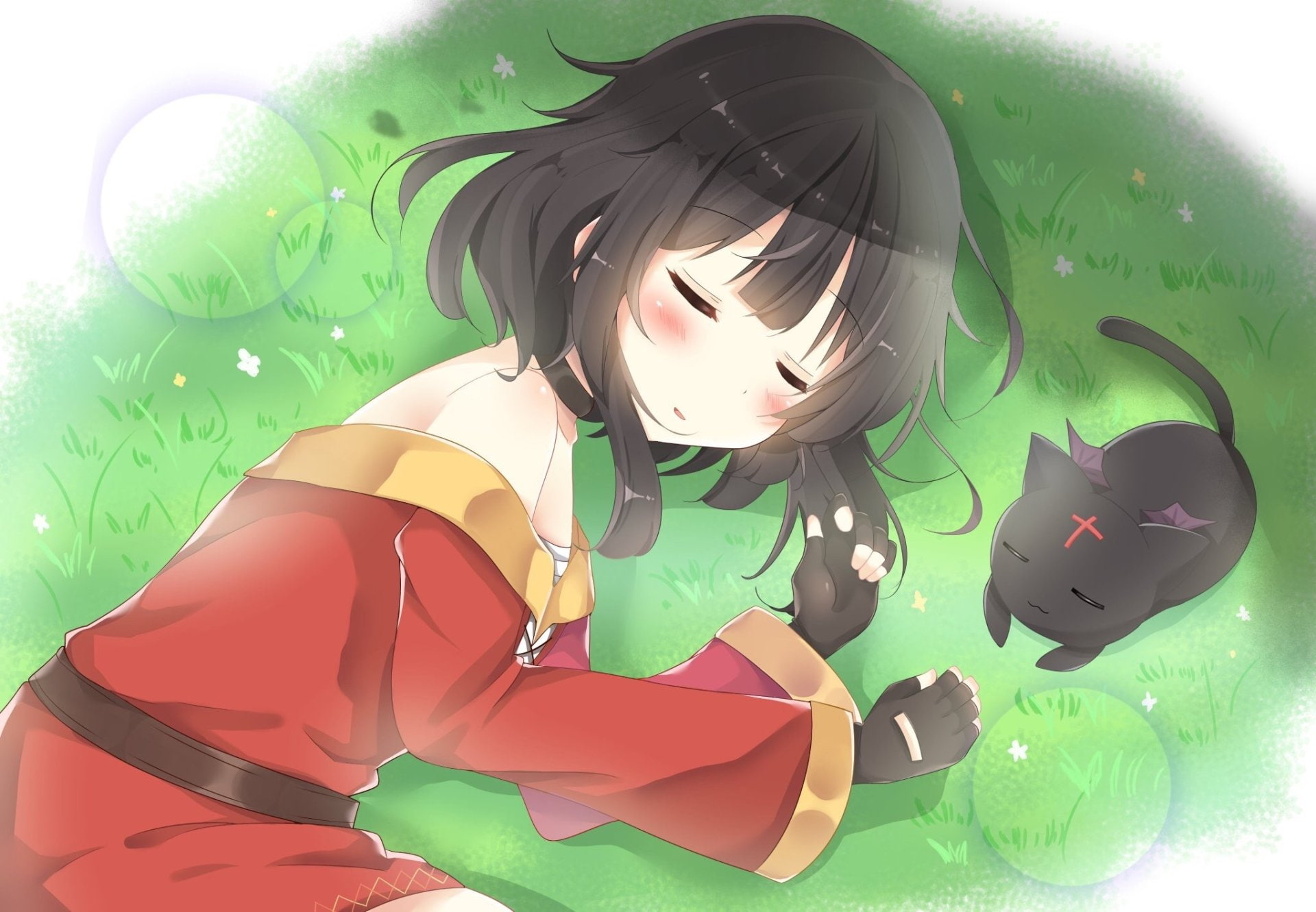 Chomusuke (KonoSuba), Anime, KonoSuba – God’s blessing on this wonderful world!!, 1080P, Megumin (KonoSuba), HD Wallpaper