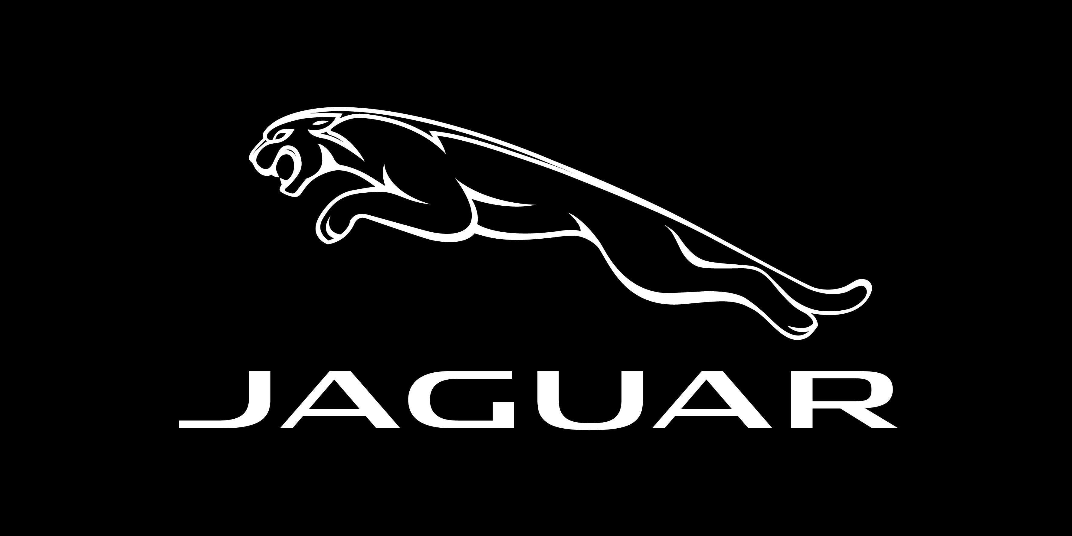logo, fon, Jaguar, black, 2K, HD Wallpaper