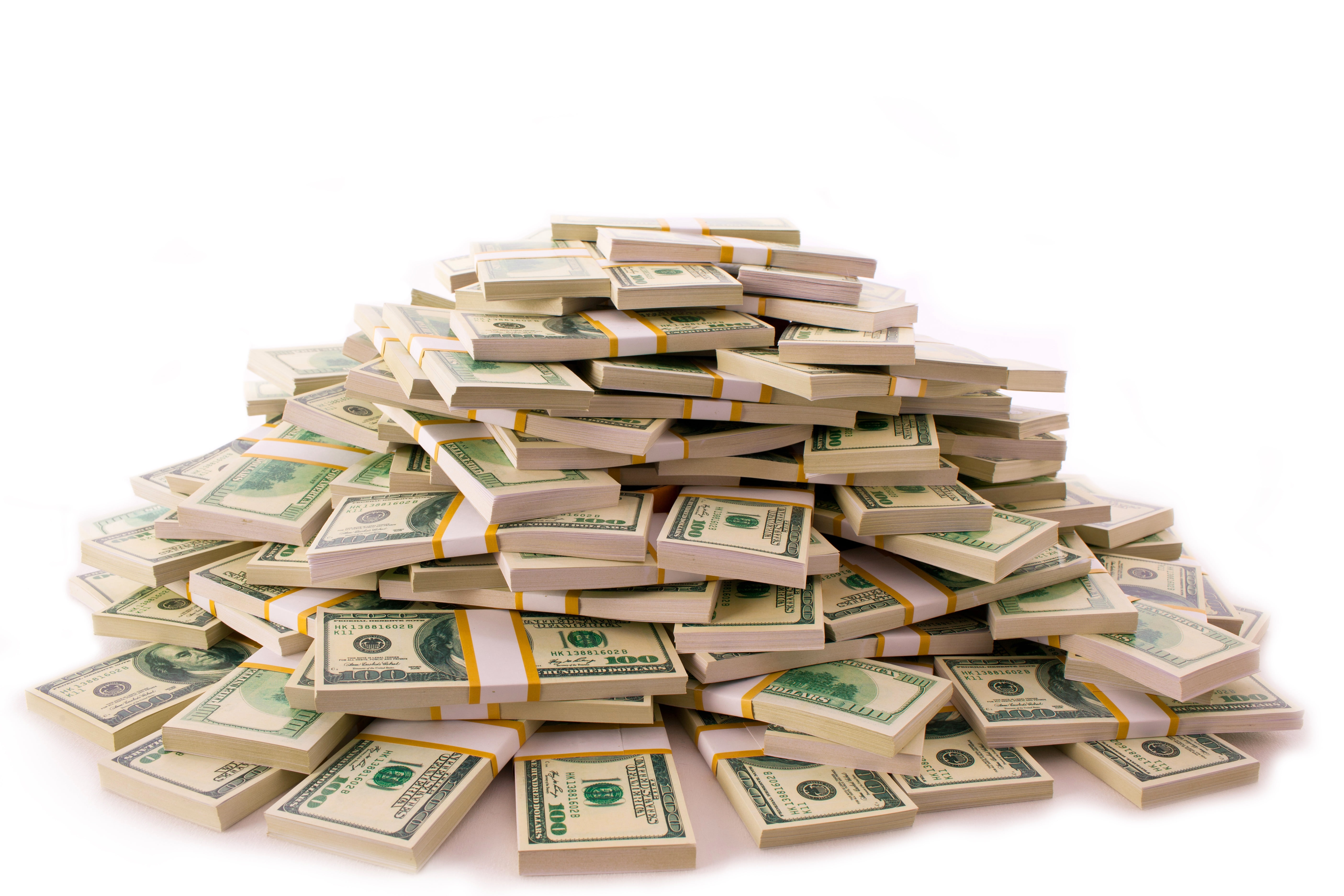 money, a lot of money, currency, bills, 5K, fon, dollar, packs, HD Wallpaper