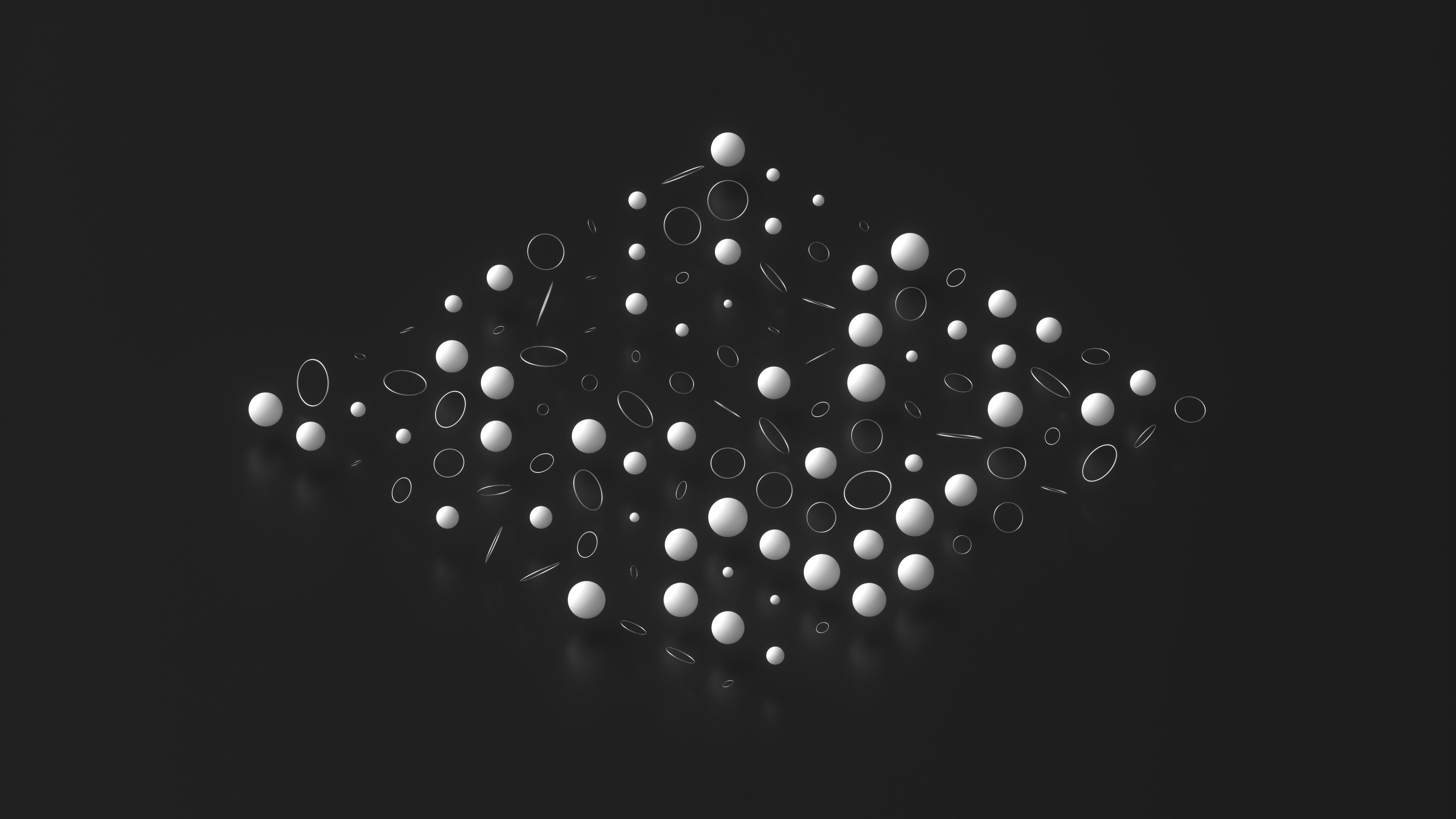 cut out, no People, shape, love, black Color, positive emotion, large group of objects, close-up, circle, emotion, pattern, black background, beads, group of Objects, HD Wallpaper