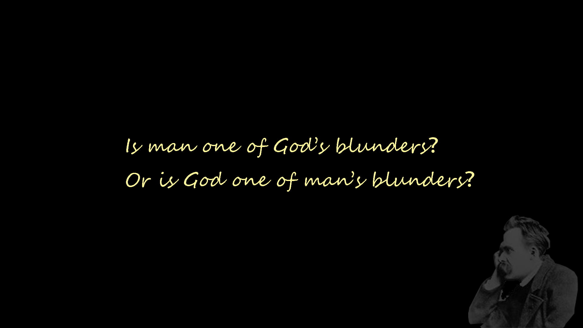 quote, Friedrich Nietzsche, 1080P, simple, HD Wallpaper