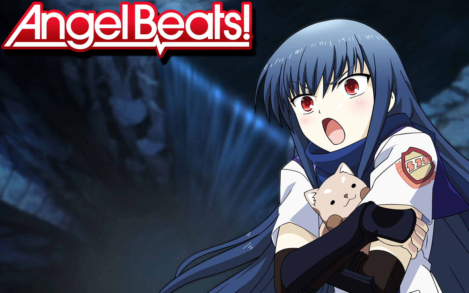 western script, Eri Shiina, text, disguise, human representation, anime girls, 1080P, creativity, Angel Beats!, male likeness, real people, close-up, sign, HD Wallpaper