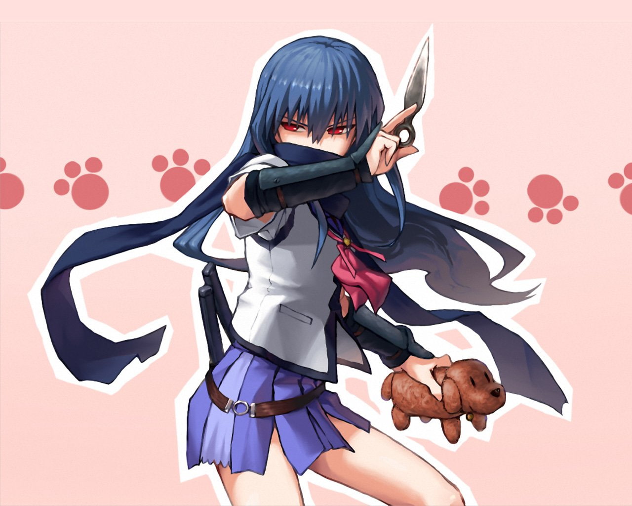 720P, Anime, Angel Beats!, Eri Shiina, HD Wallpaper