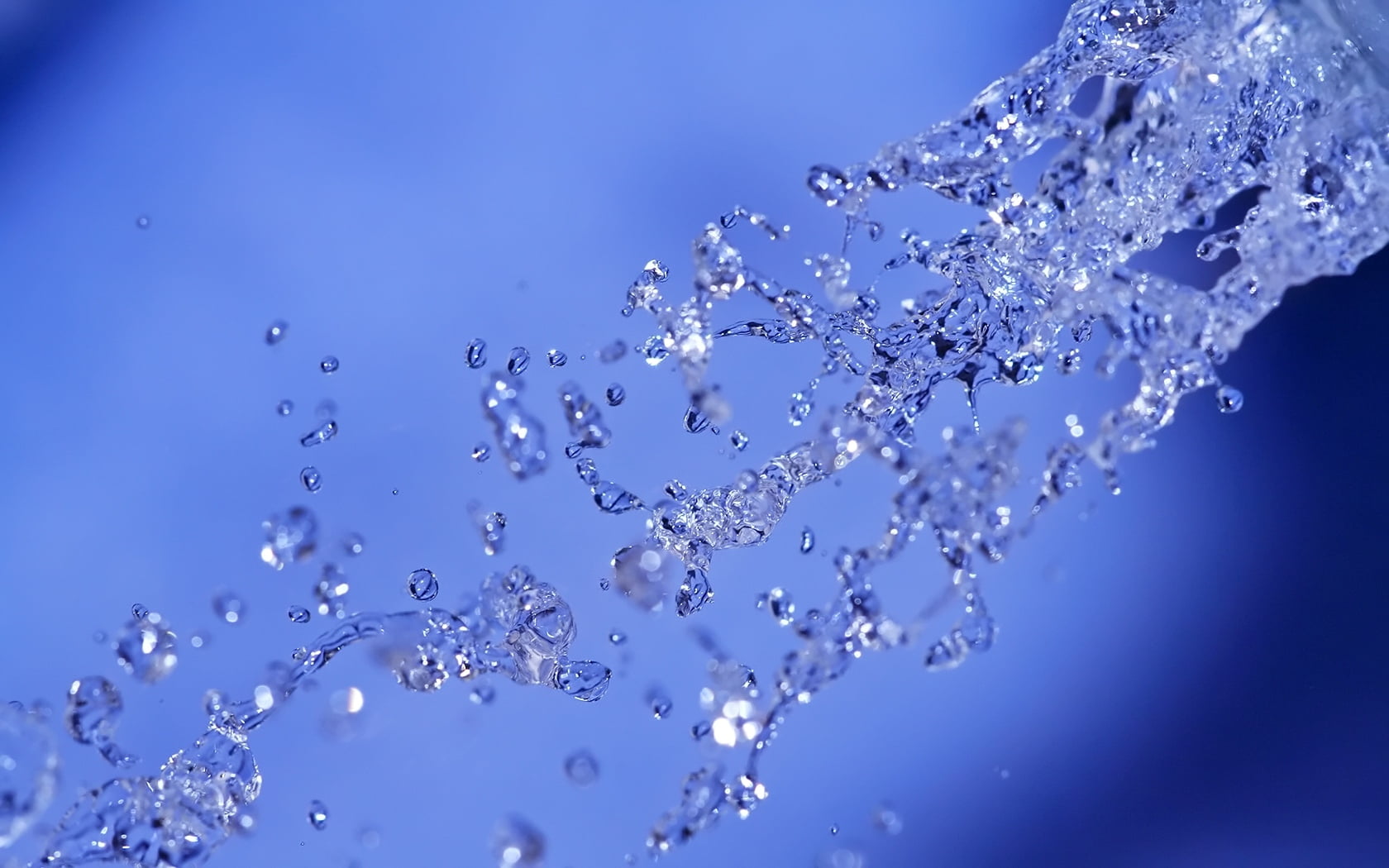 720P, water, outdoors, backgrounds, drops, wet, spray, drinking Water, purity, bubble, studio shot, blue, motion, freshness, drop, abstract, close-up, HD Wallpaper
