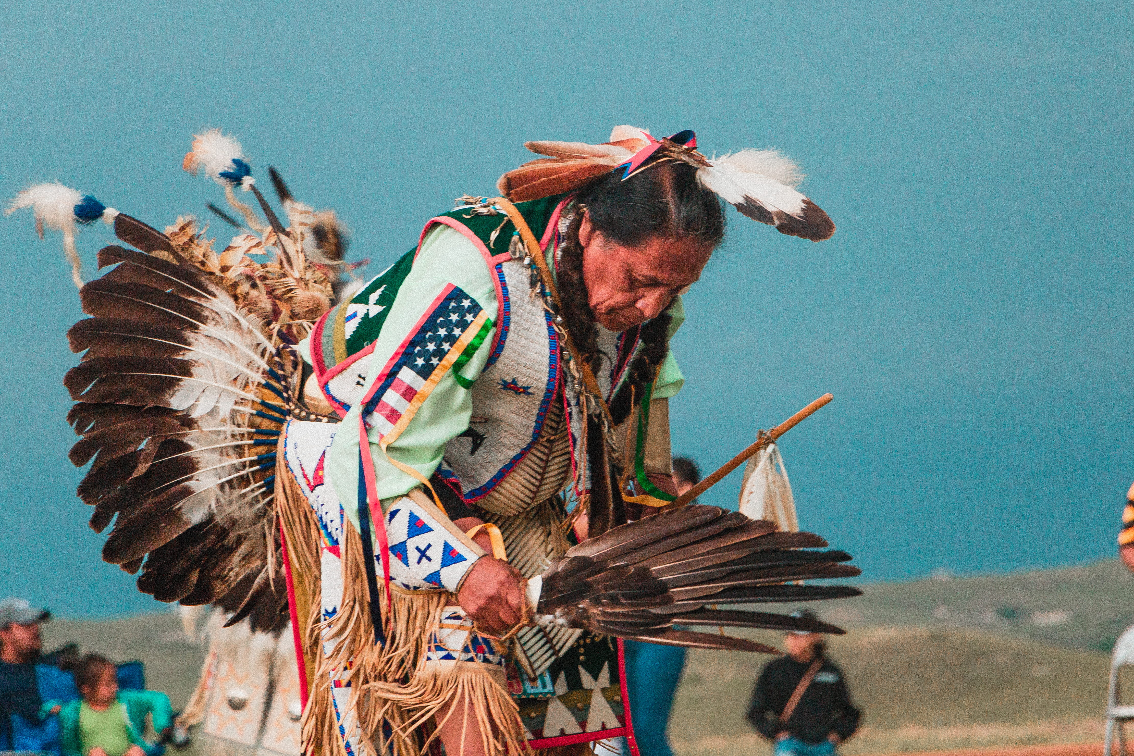 men, festival, performance, traditional festival, dancing, indian, crowd, man, native american, focus on foreground, day, people, pow wow, holding, arts culture and entertainment, HD Wallpaper