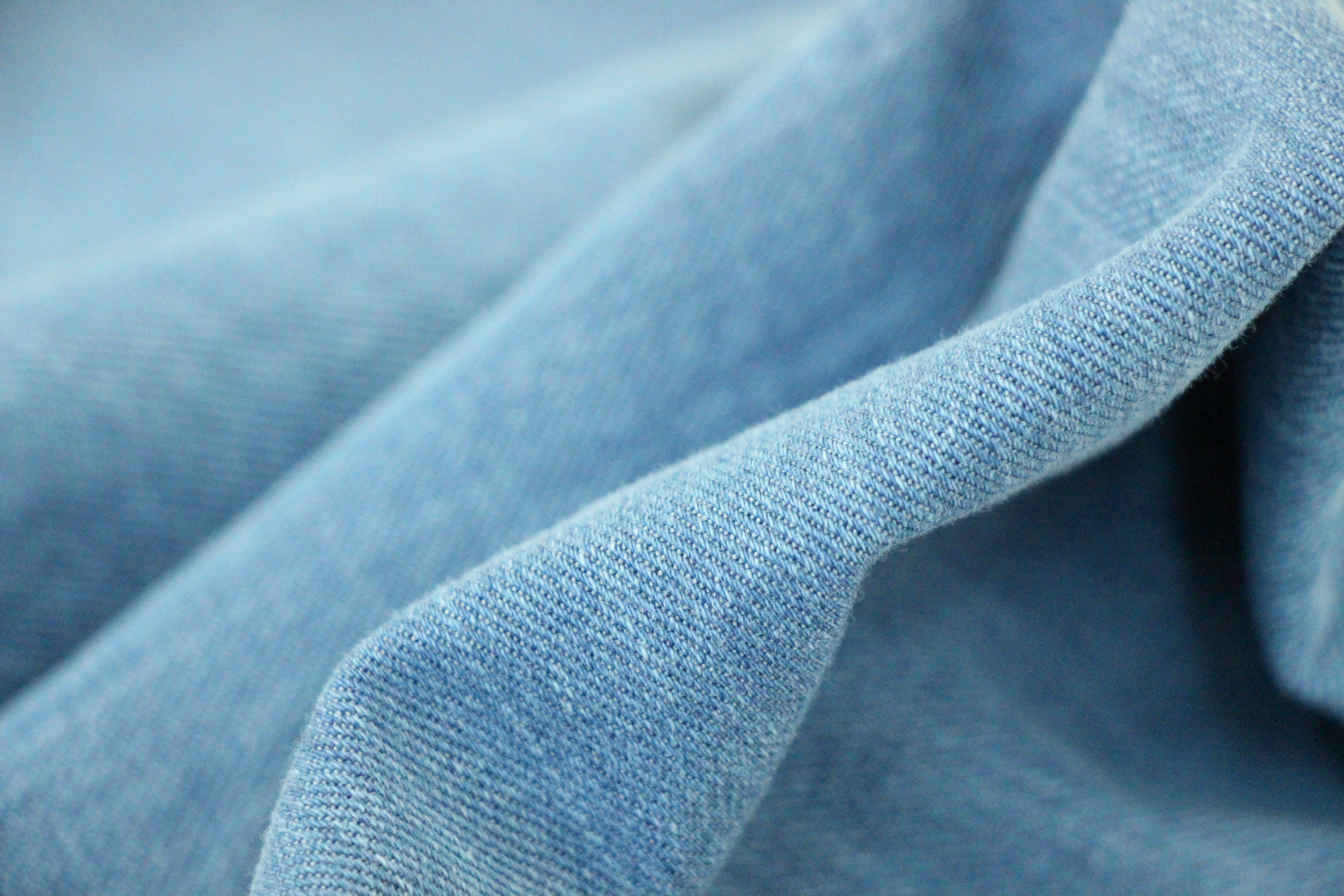 cloth, clothing, texture, casual clothing, backgrounds, indoors, 5K, textile, pattern, pants, denim, jeans, selective focus, lifestyles, blue, fashion, HD Wallpaper