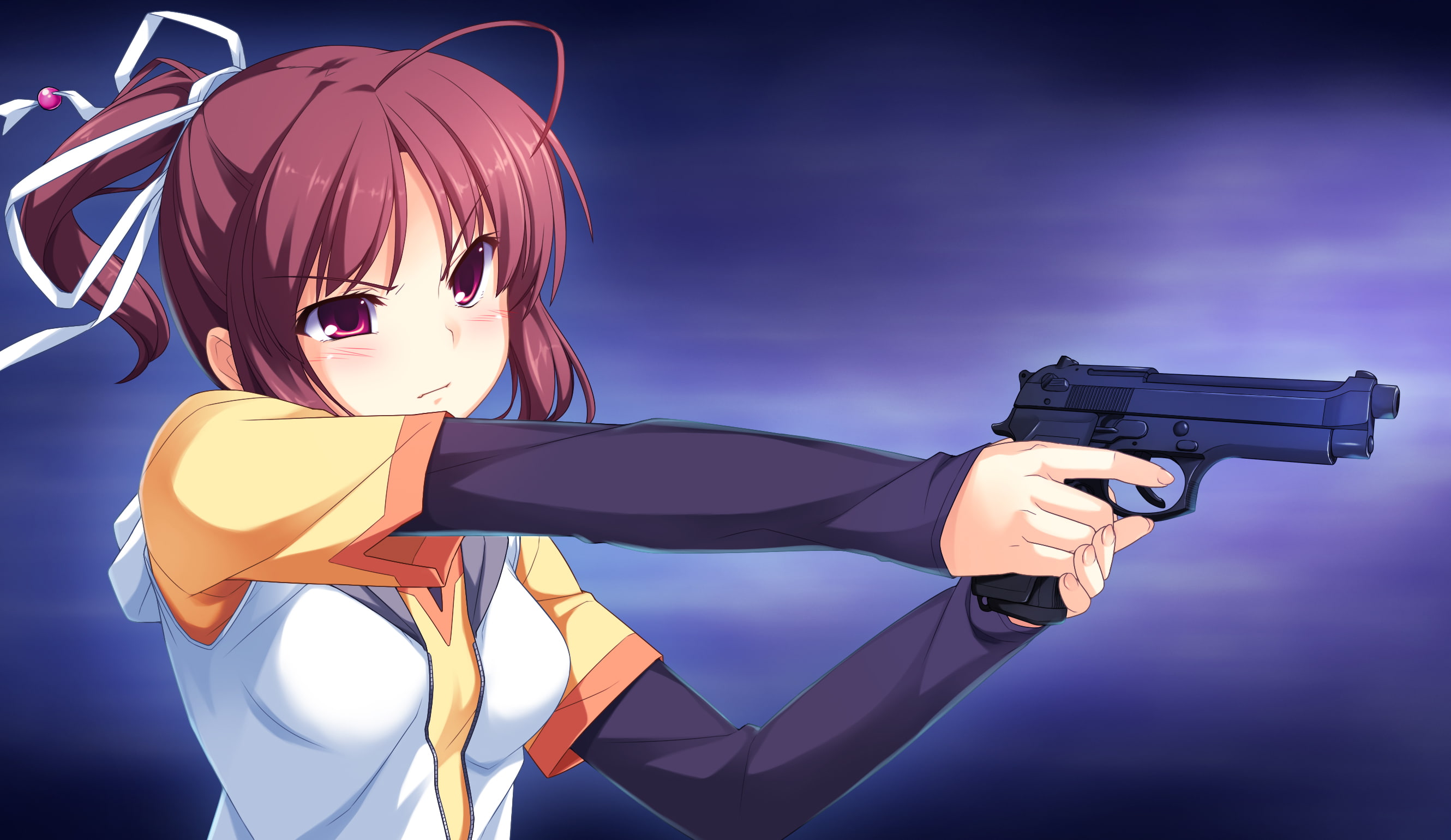 Yanase Mai, visual novel, 2K, SINCLIENT, Beretta M9, HD Wallpaper