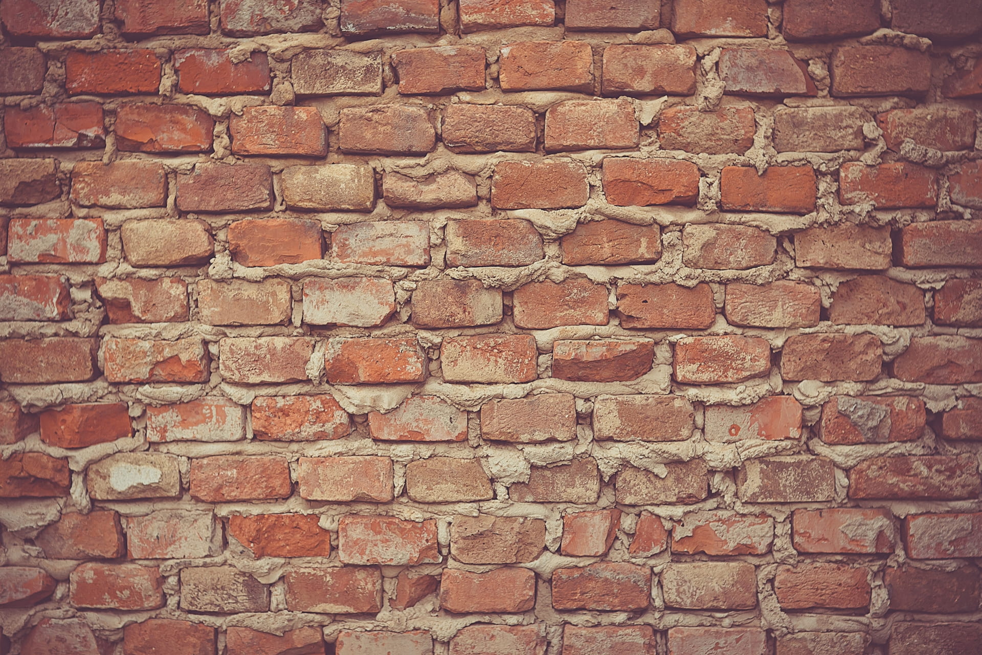 textured, wall, bricks, brink, brick red, day, masonry, concrete, building, brick wall, close-up, repetition, construction, texture, antique, brick, build, HD Wallpaper